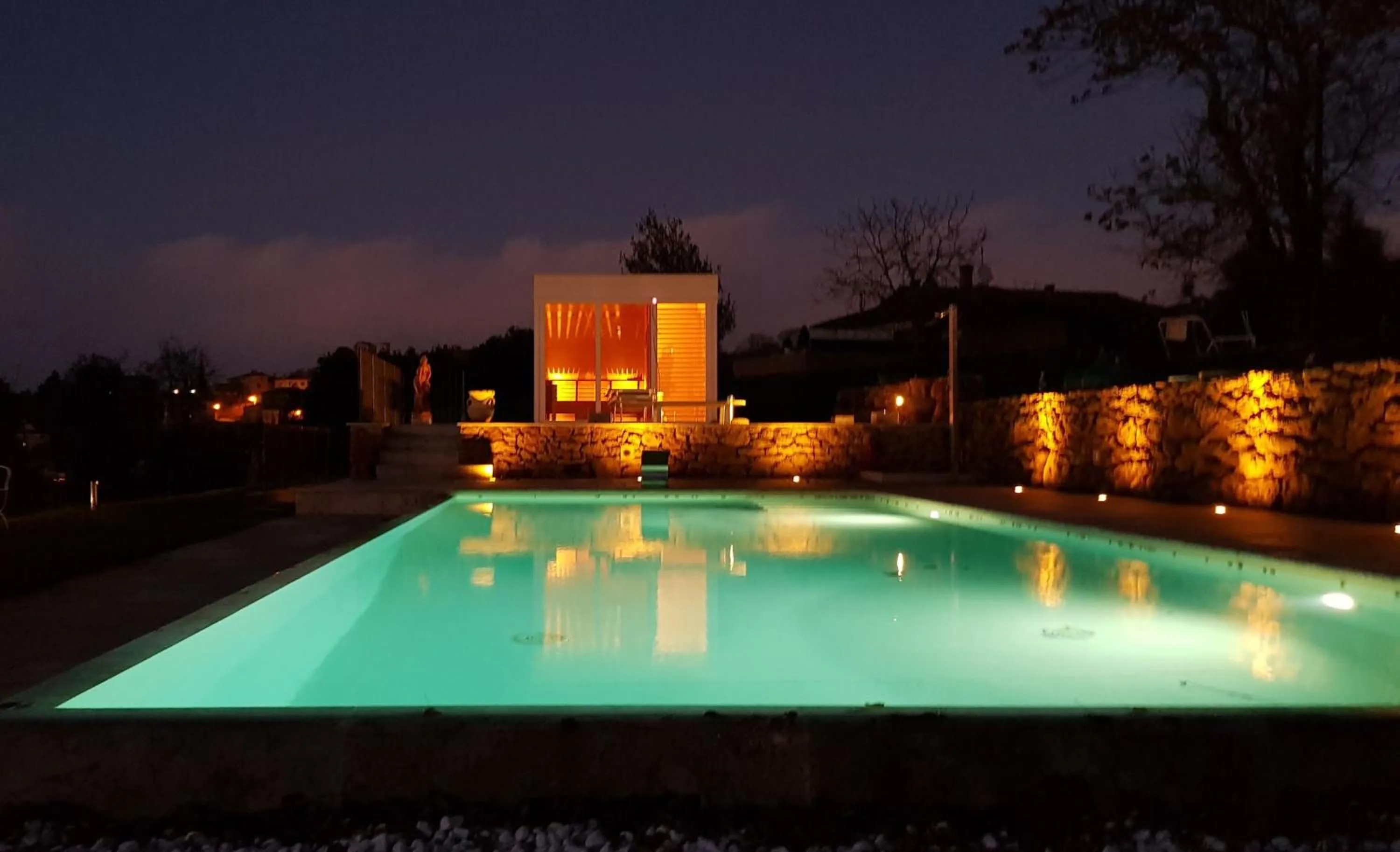 Pool view in La Murata