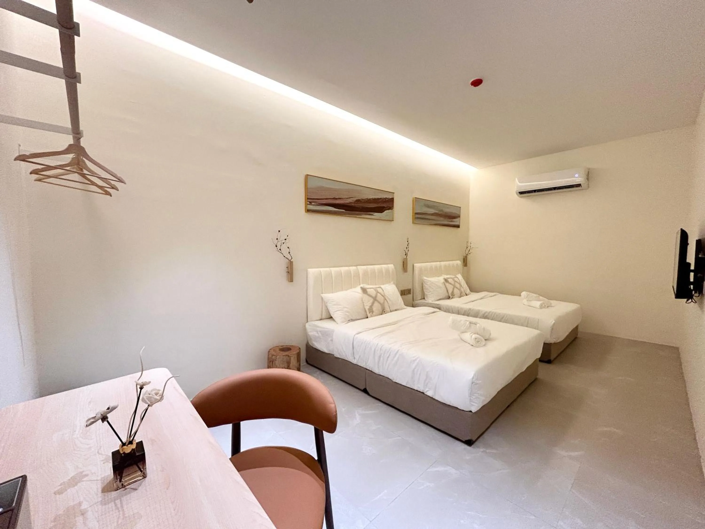 Bed in ONE18 Boutique Hotel