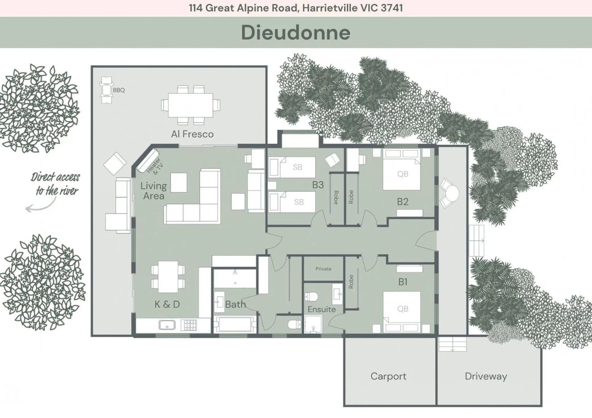 Floor plan in Dieudonne