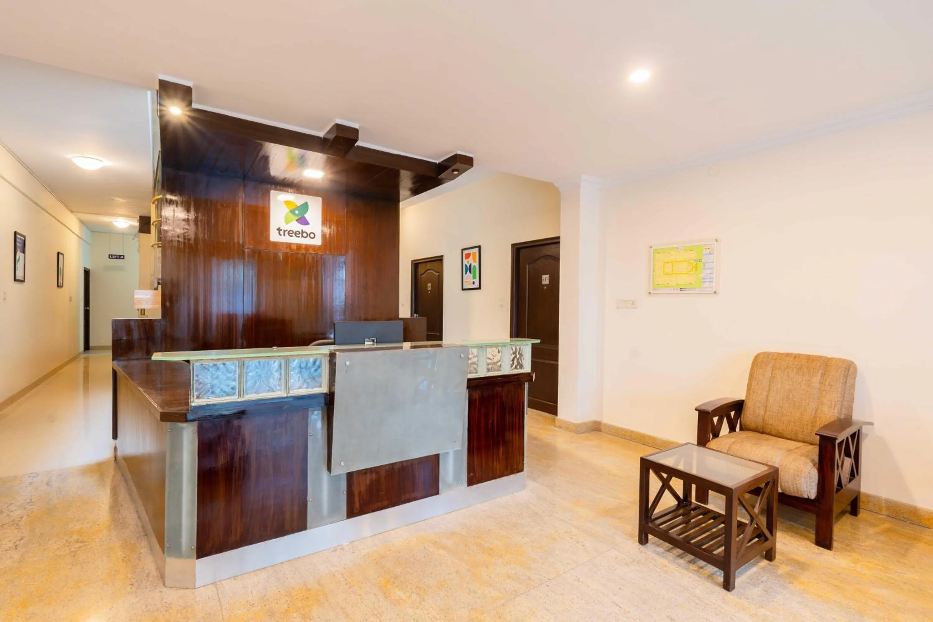 Seating area in Treebo Ivory White Inn
