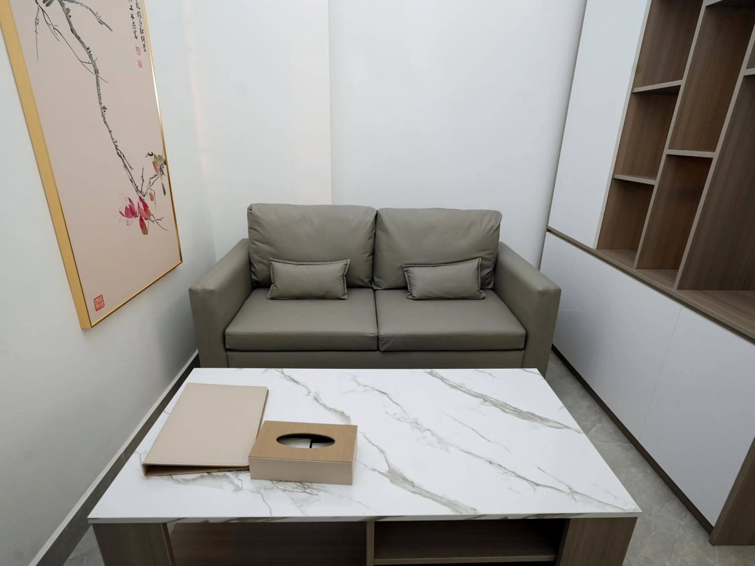 Seating area in X One Hotel