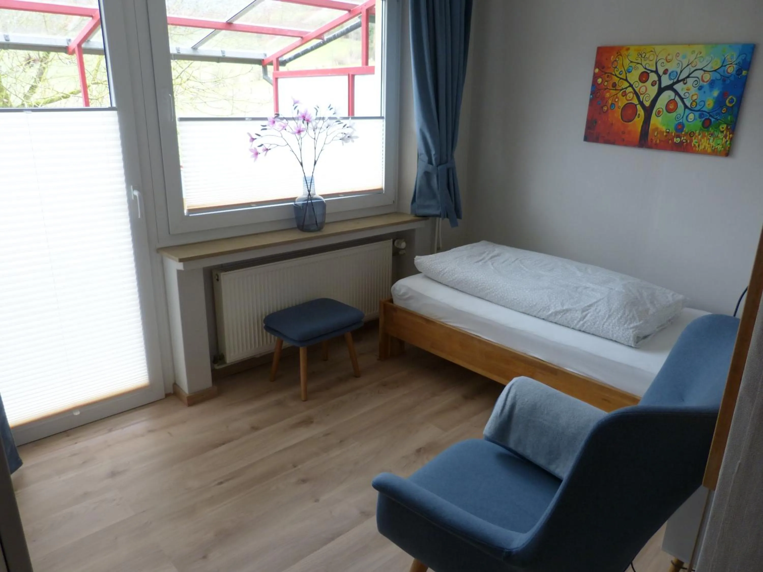 Bed in Gästehaus Steker