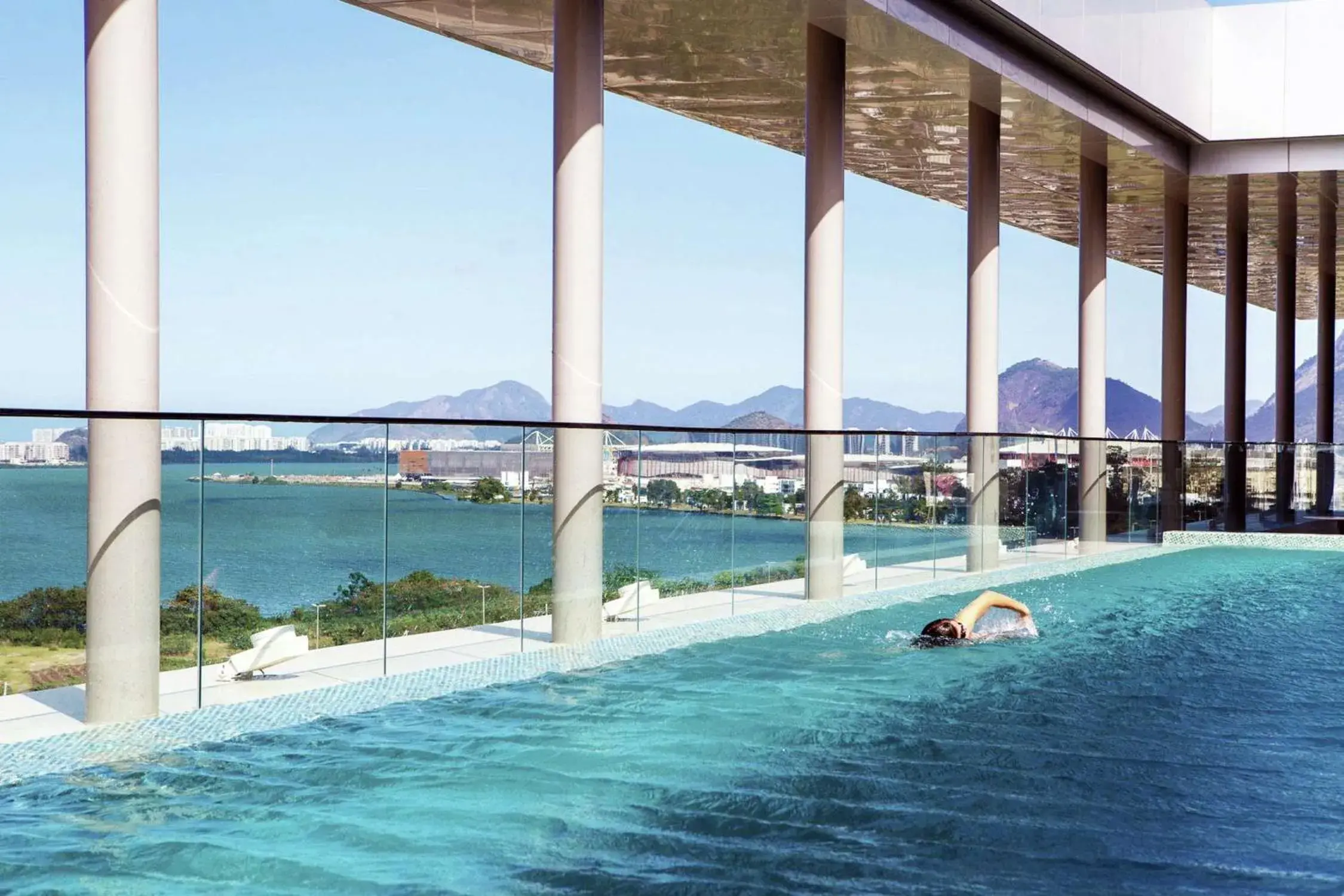 Pool view in Hilton Barra Rio de Janeiro Pool view in Hilton Barra Rio de Janeiro