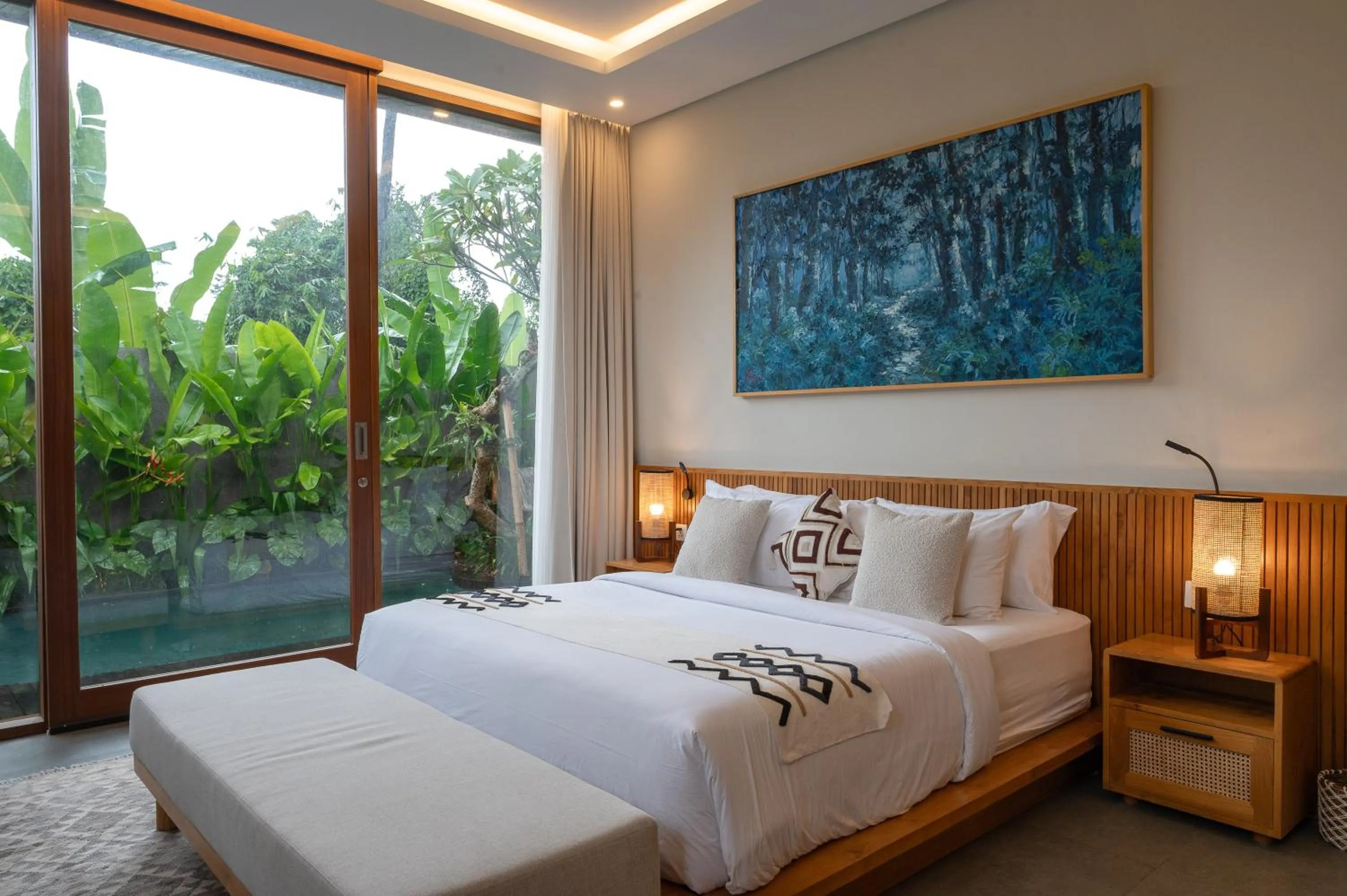 Bedroom, Bed in Villa Suarga Des Anicca