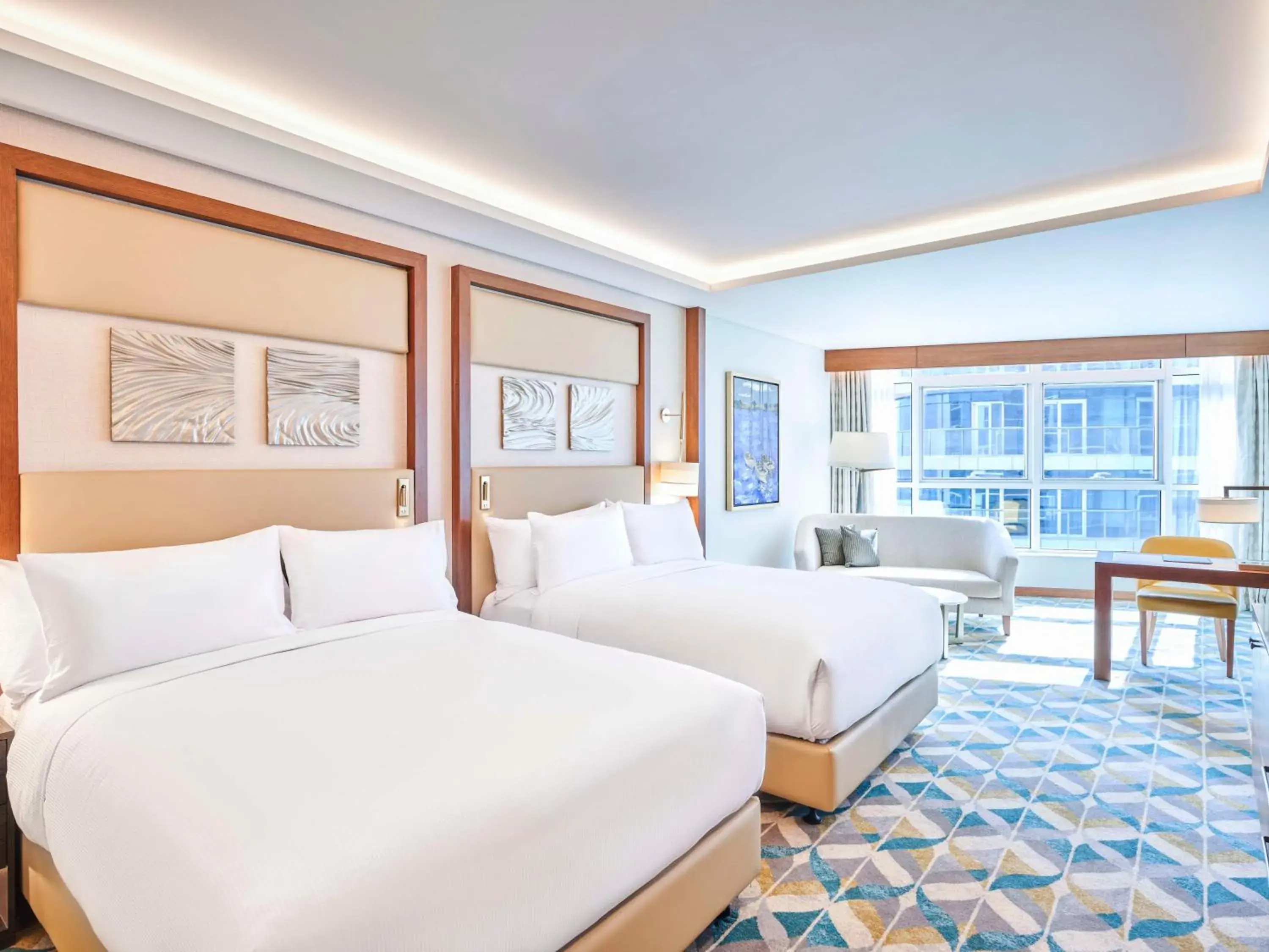 Bed in Hilton Cairo Nile Maadi Bed in Hilton Cairo Nile Maadi