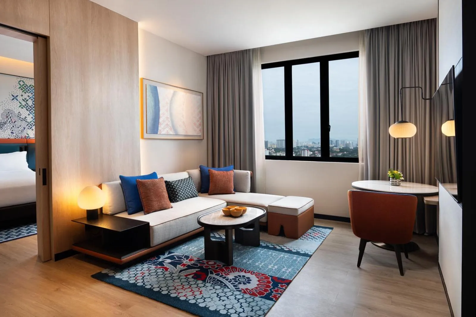 Bed in Iconic Marjorie Hotel, Penang, a Tribute Portfolio Hotel