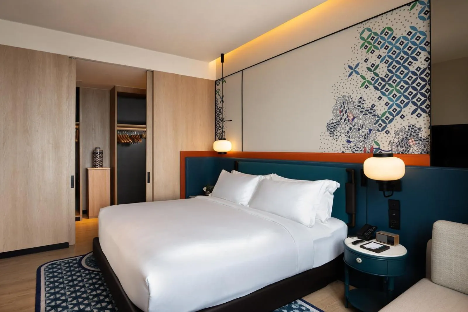 Bed in Iconic Marjorie Hotel, Penang, a Tribute Portfolio Hotel