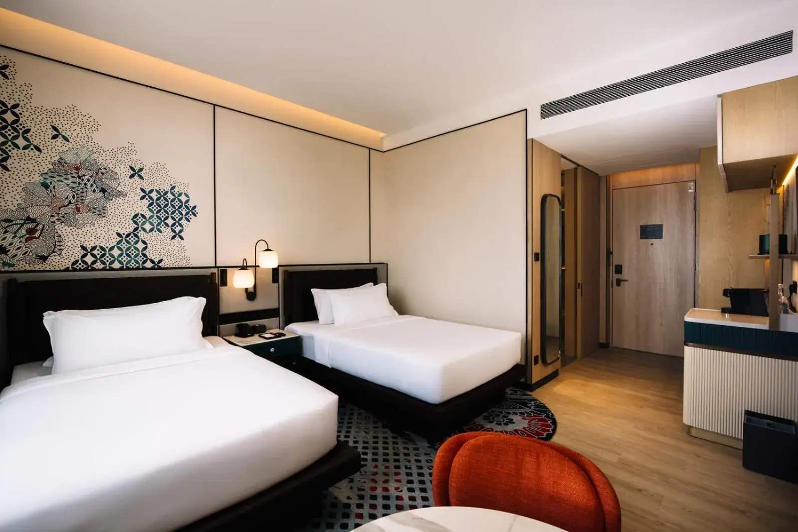 Bed in Iconic Marjorie Hotel, Penang, a Tribute Portfolio Hotel Bed in Iconic Marjorie Hotel, Penang, a Tribute Portfolio Hotel