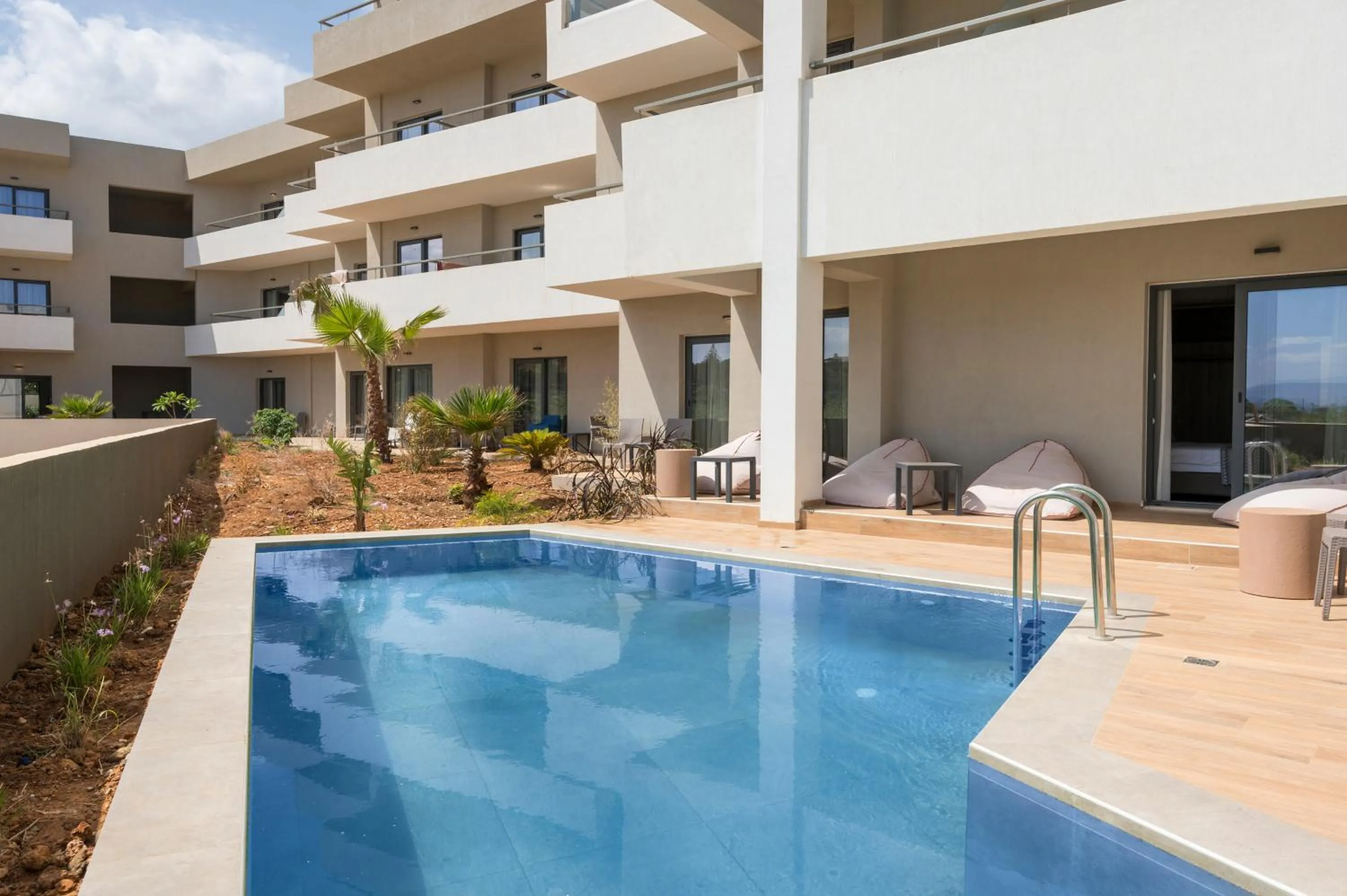 Patio in Mare Village Hotel