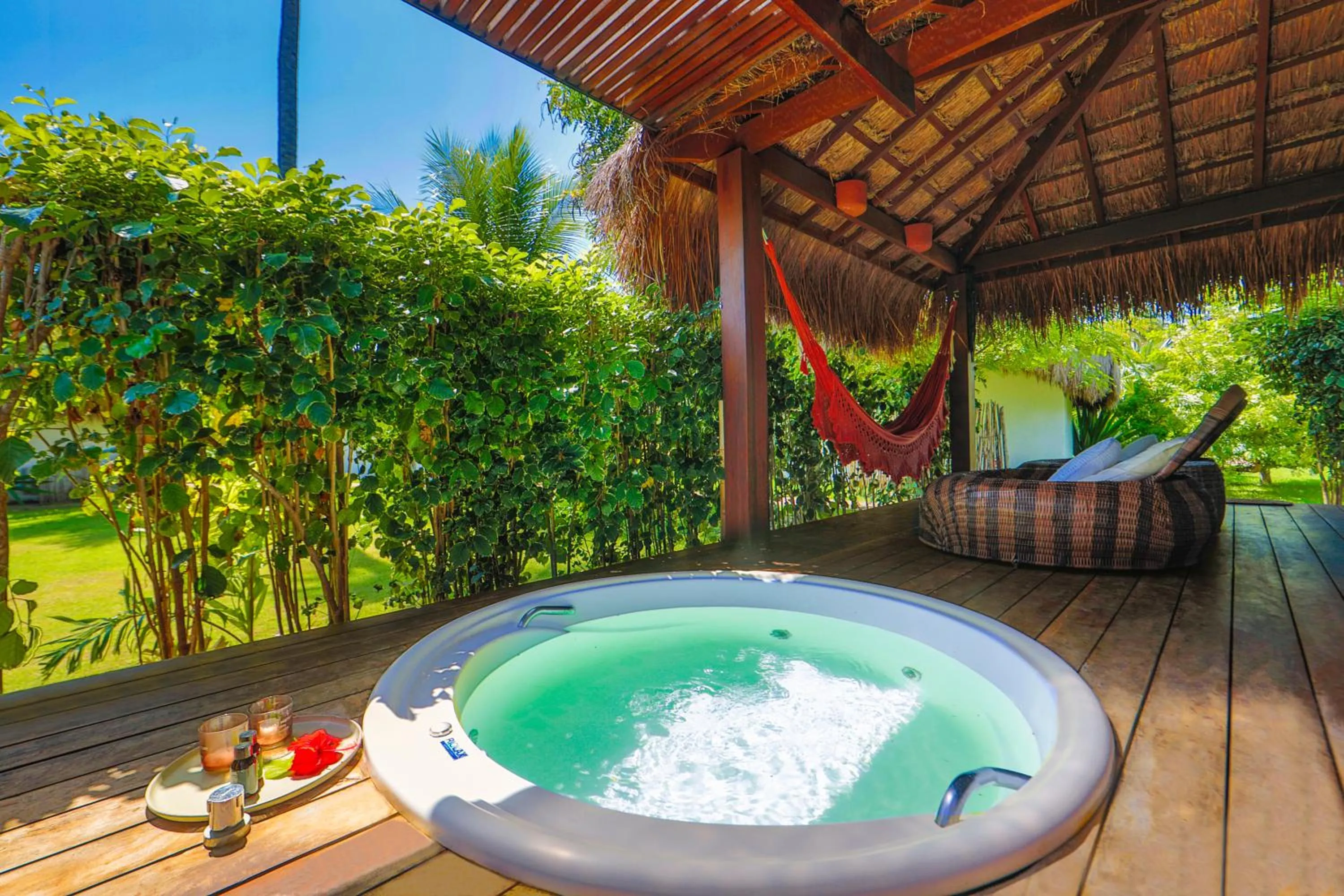 Hot Tub in Pousada Reserva do Patacho