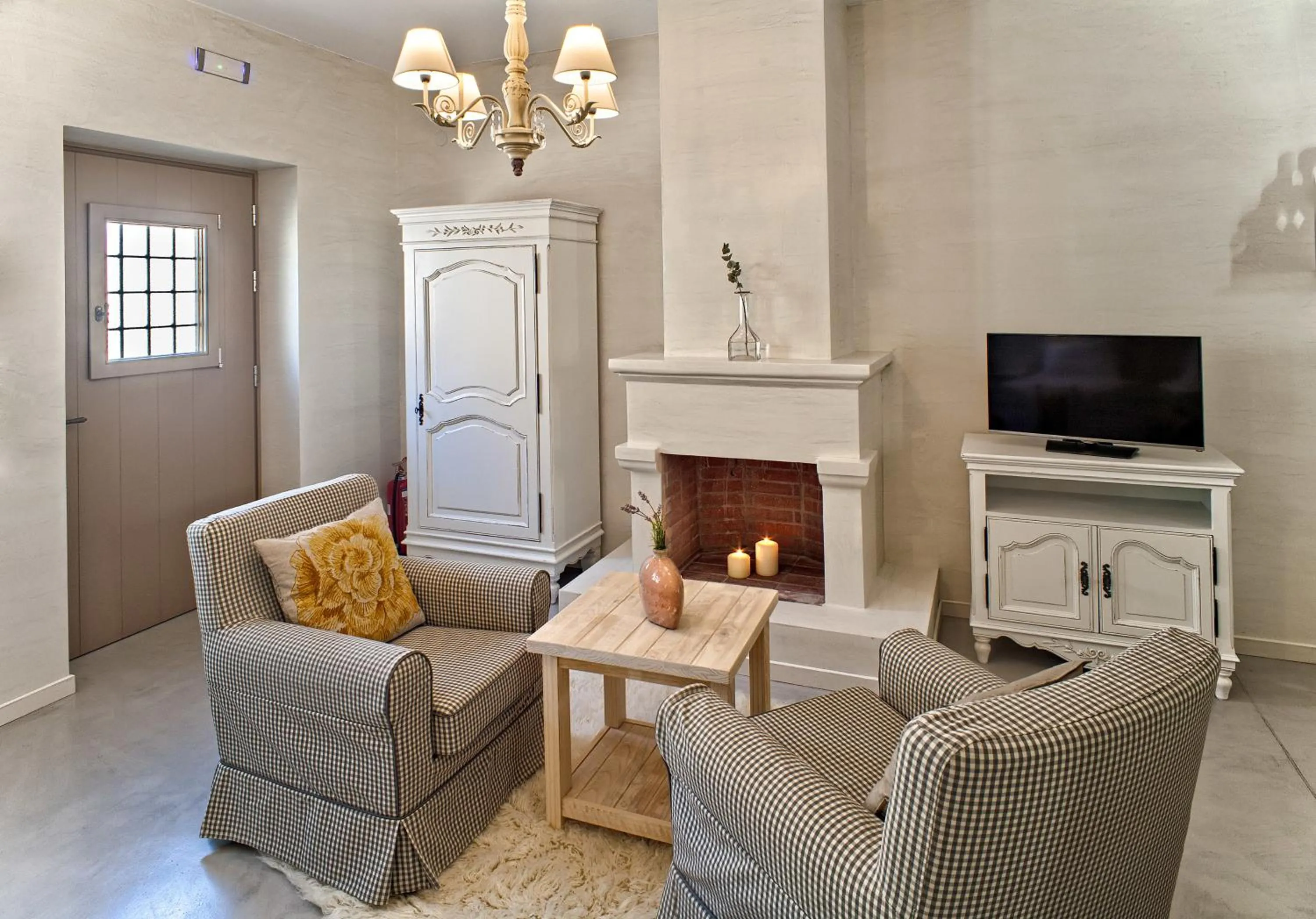 Seating area in Haones Suites