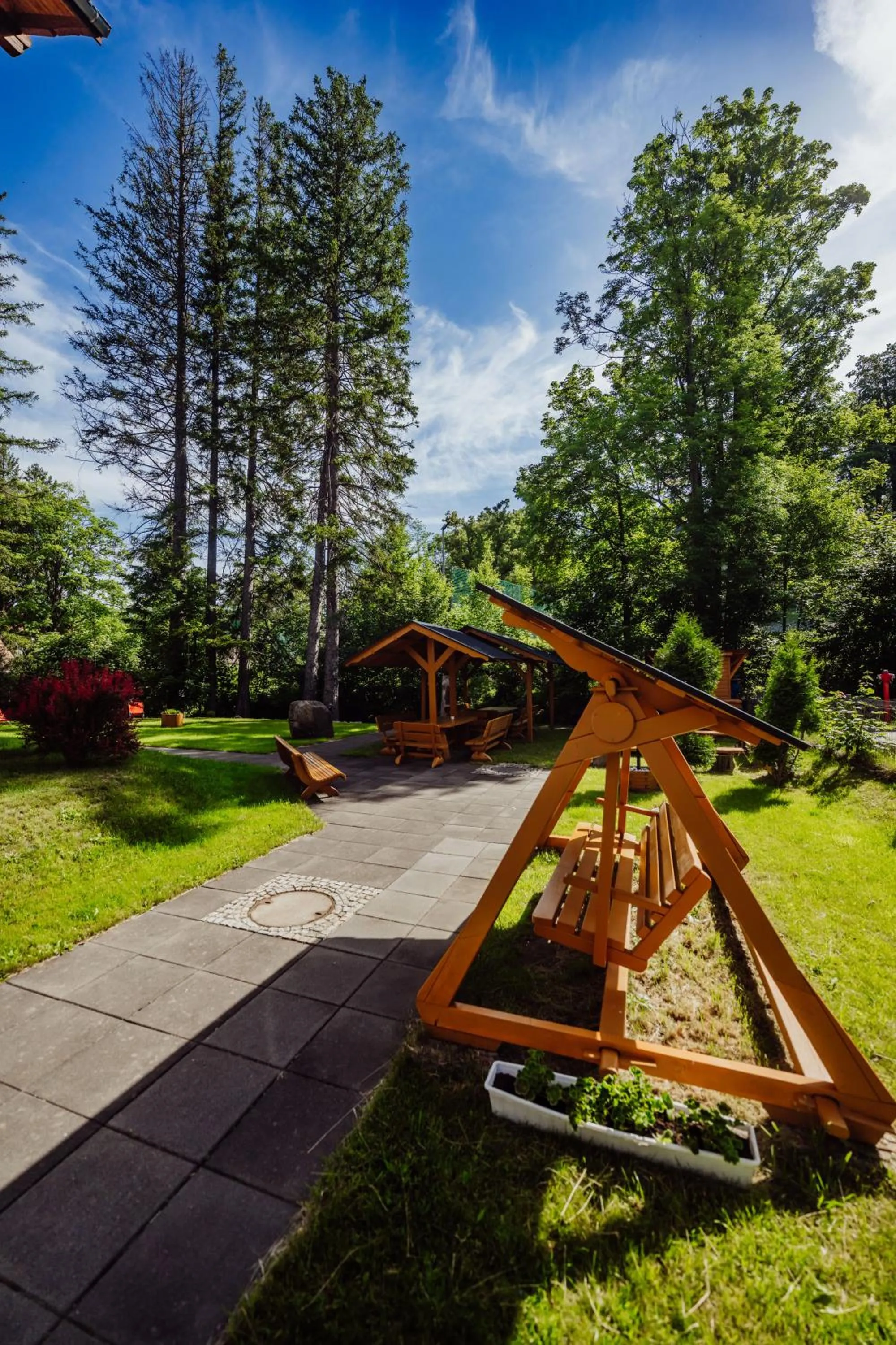 Garden in Hotel Na Skarpie