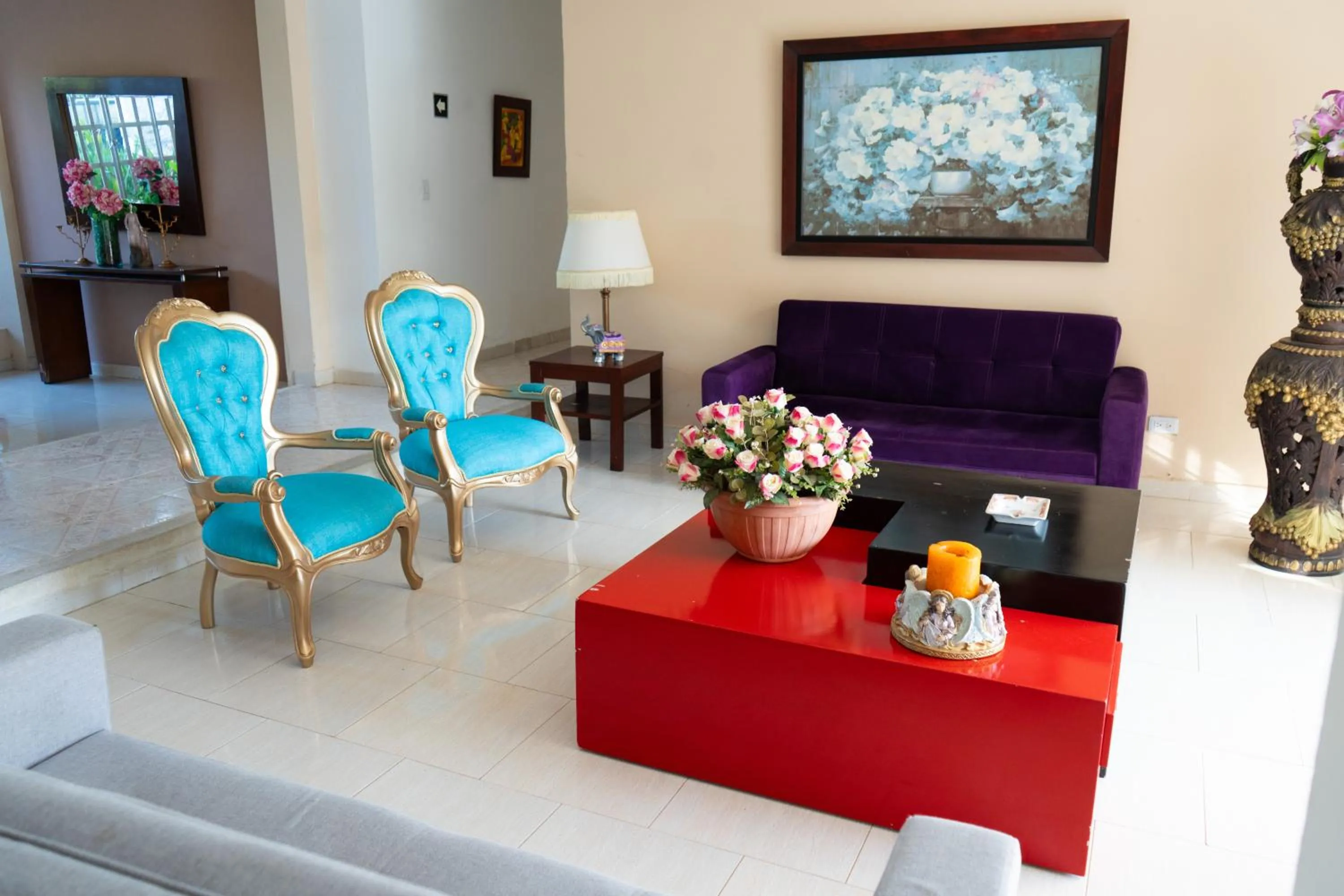 Living room in Hotel Rosalinda Campestre del Llano