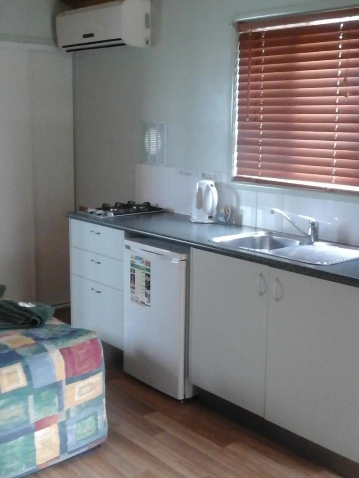 Living room in Riverside Tourist Park