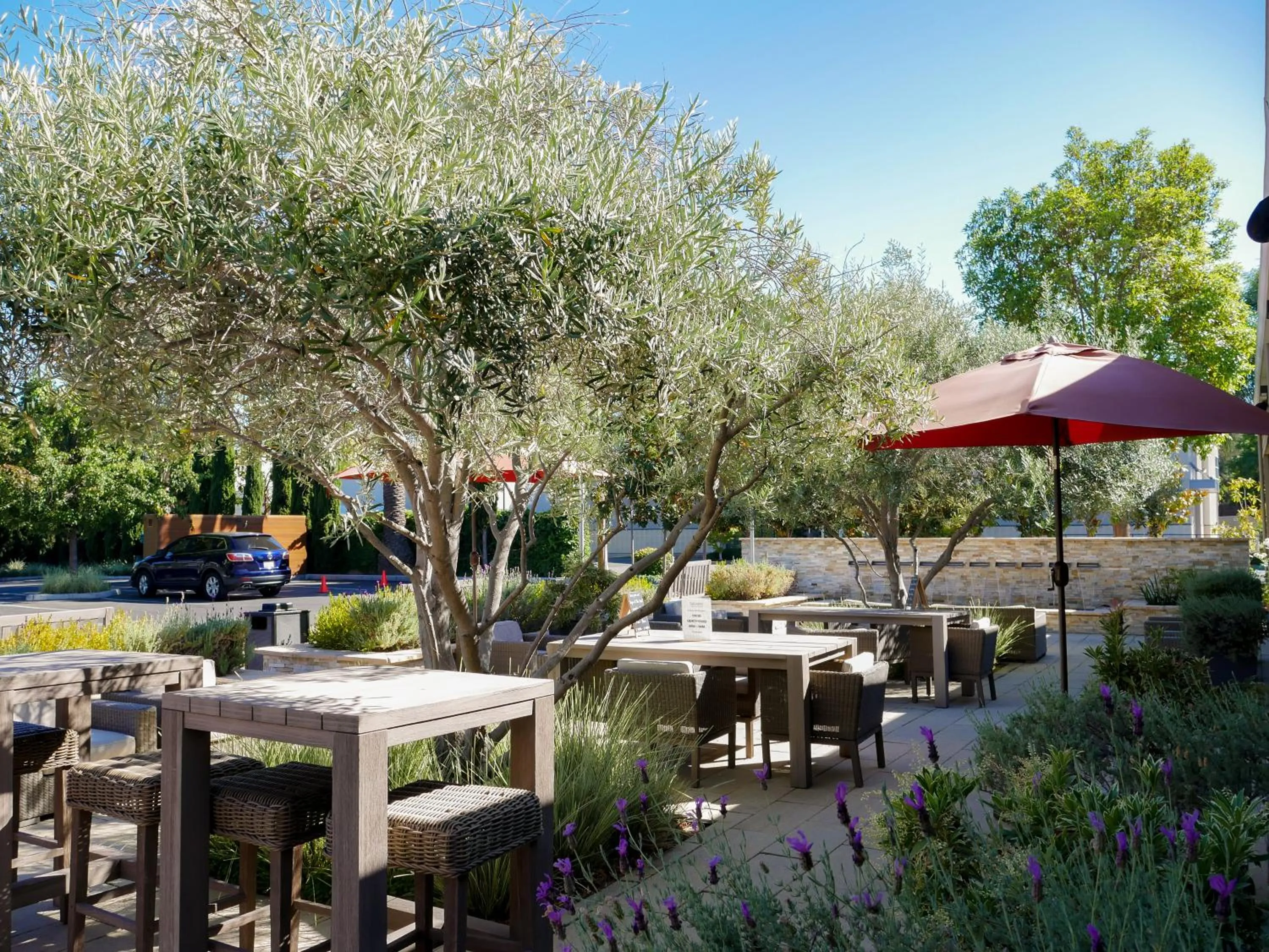 Patio in The Nest Hotel Palo Alto