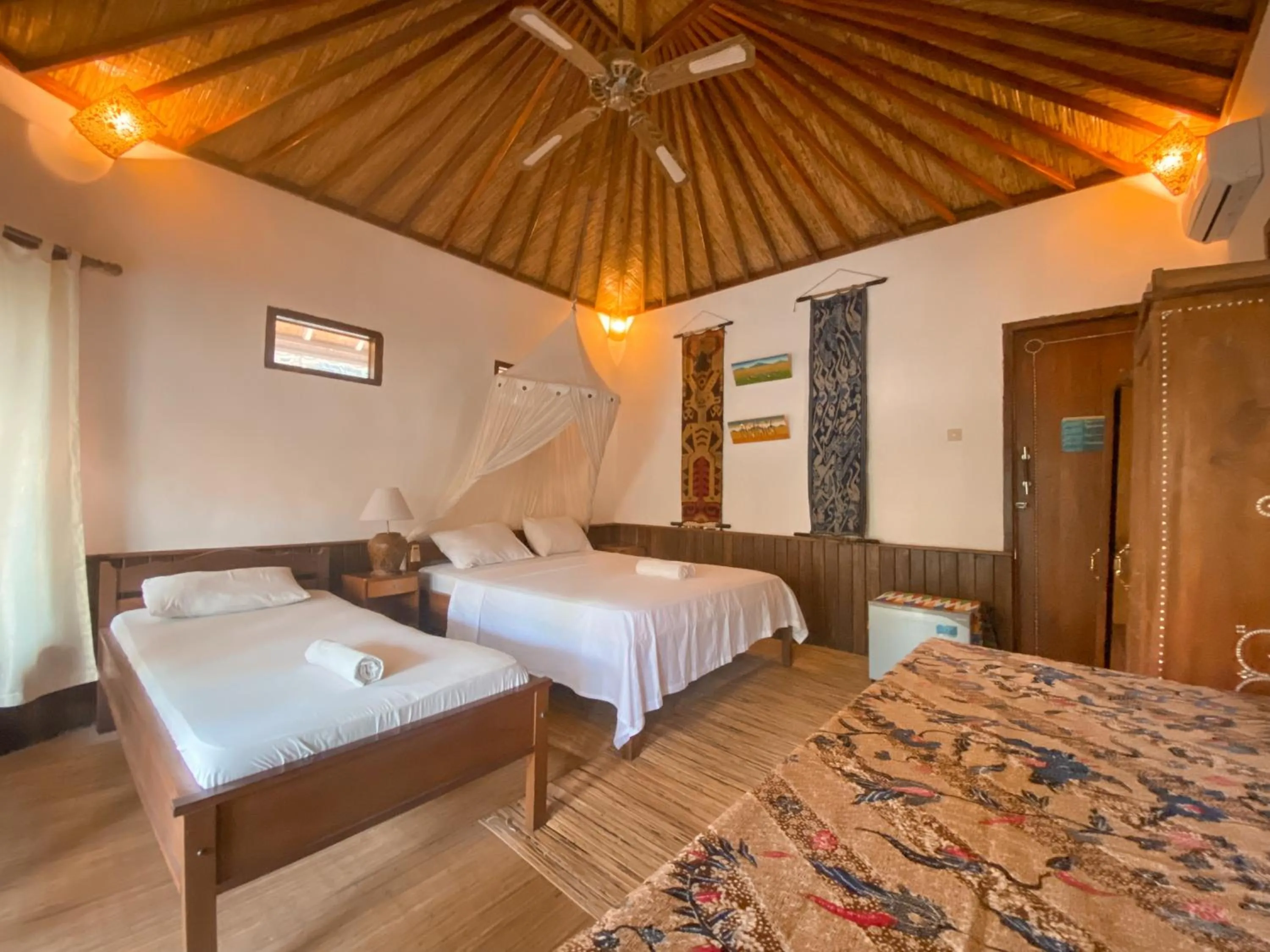 Bed in Sejuk Cottages