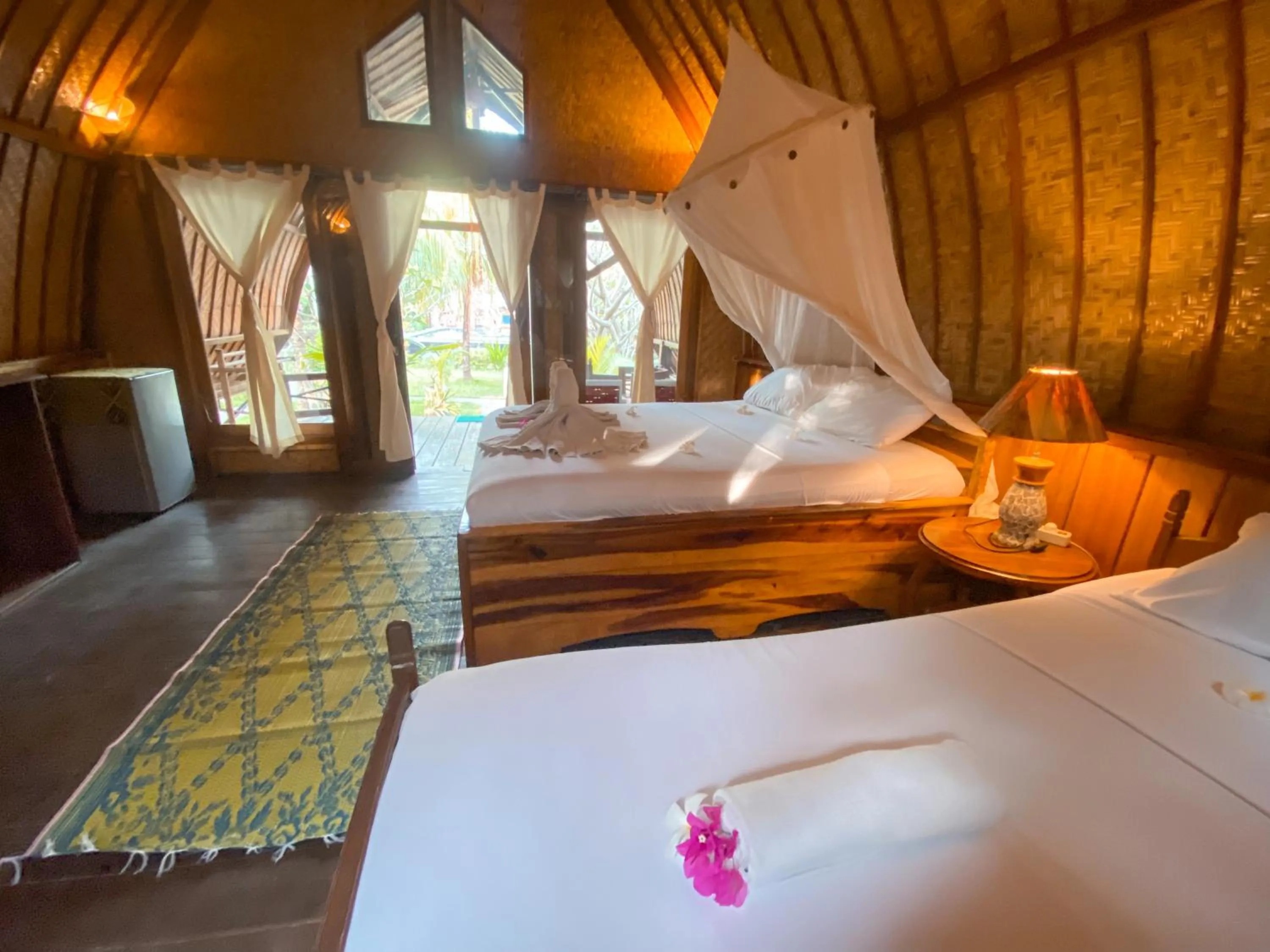 Bed in Sejuk Cottages