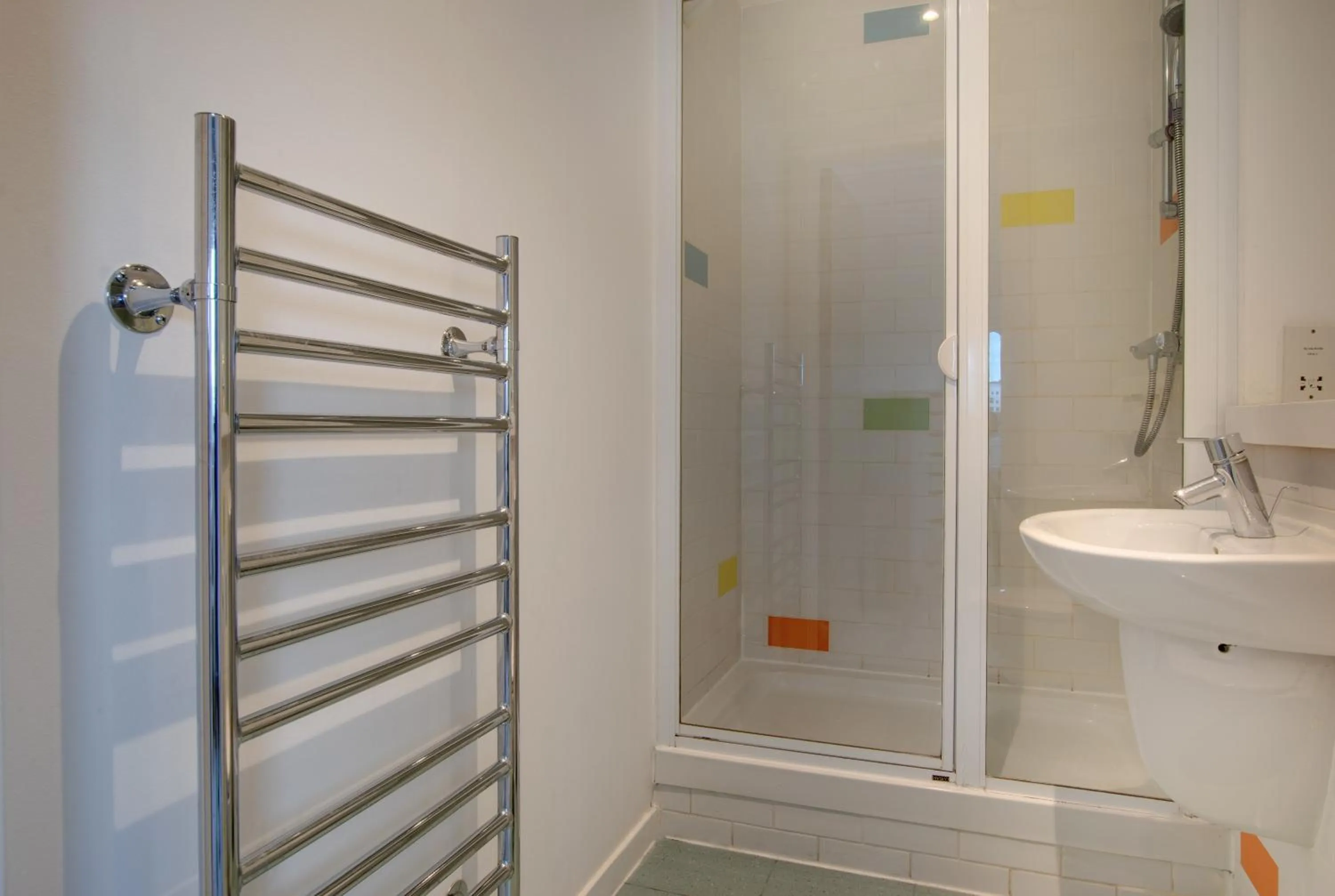 Shower in All Saints Apartments 5A by Week2Week