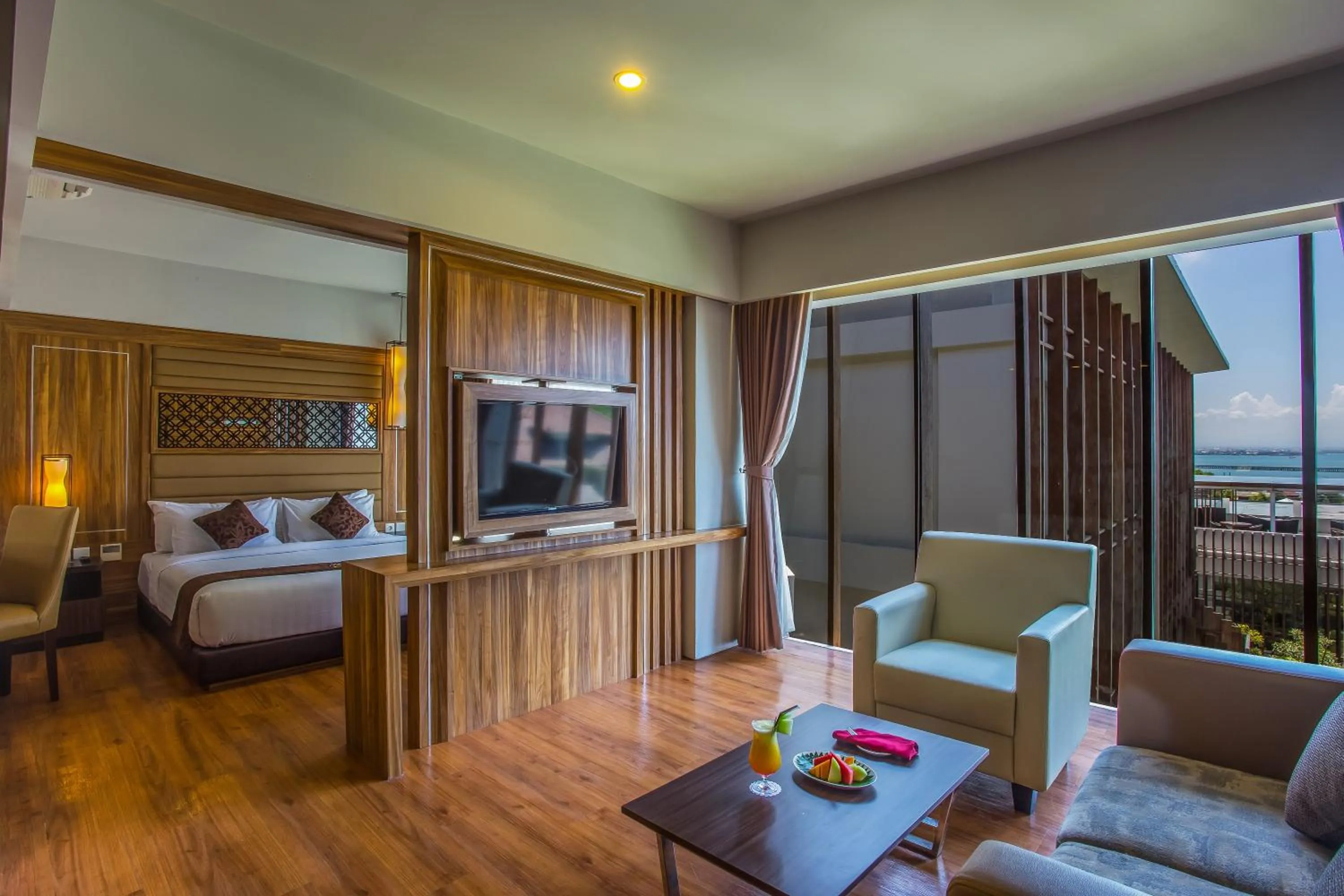 Bed in The Lerina Hotel Nusa Dua
