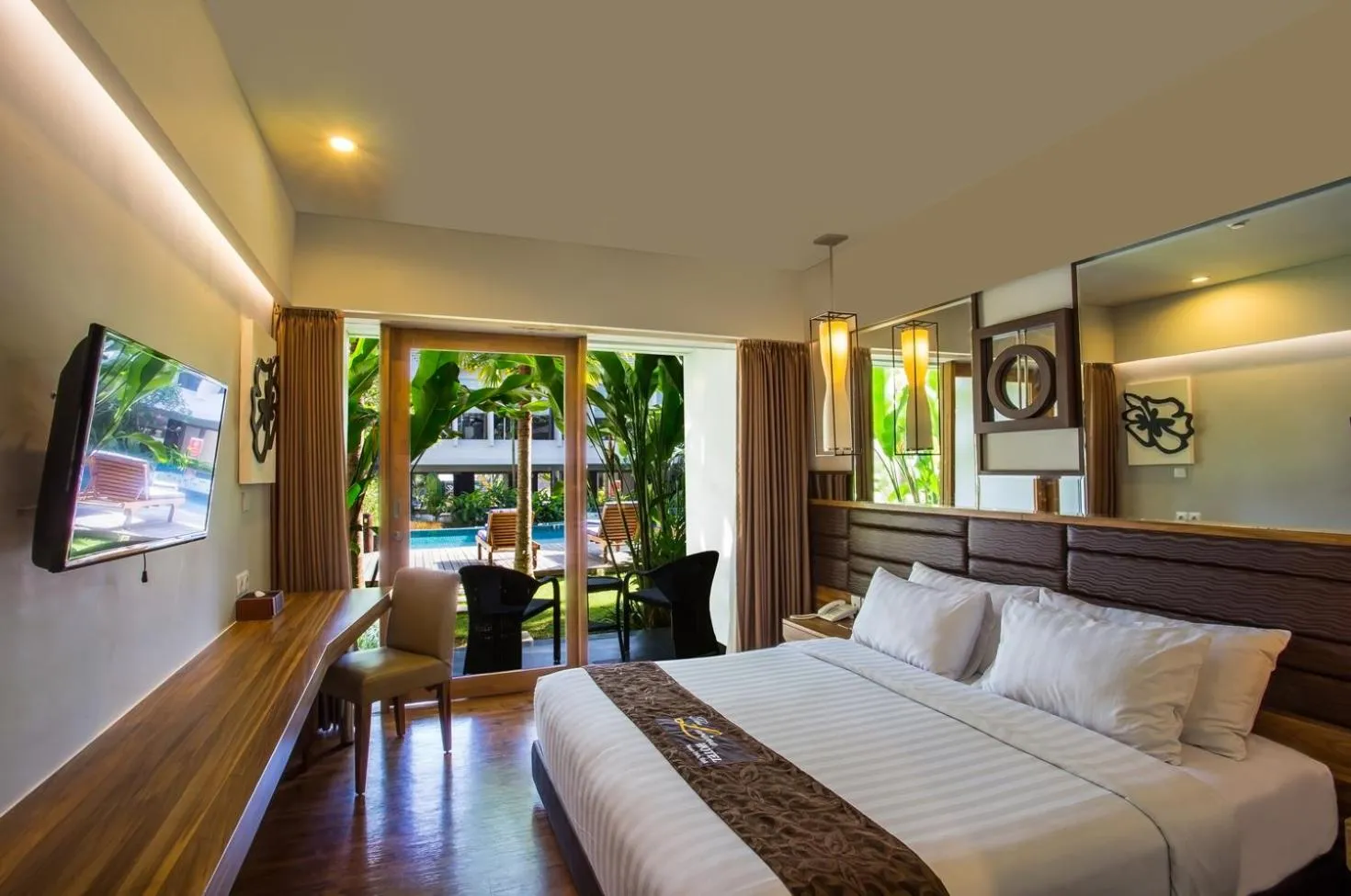 Photo of the whole room, Bed in The Lerina Hotel Nusa Dua