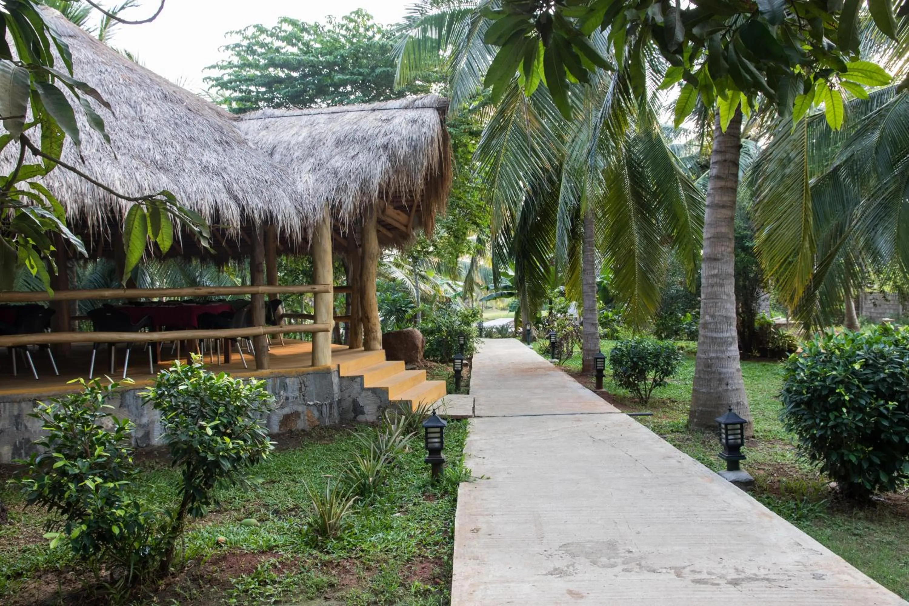 Decorative detail in The Coconut Gardens Hotel & Restaurant