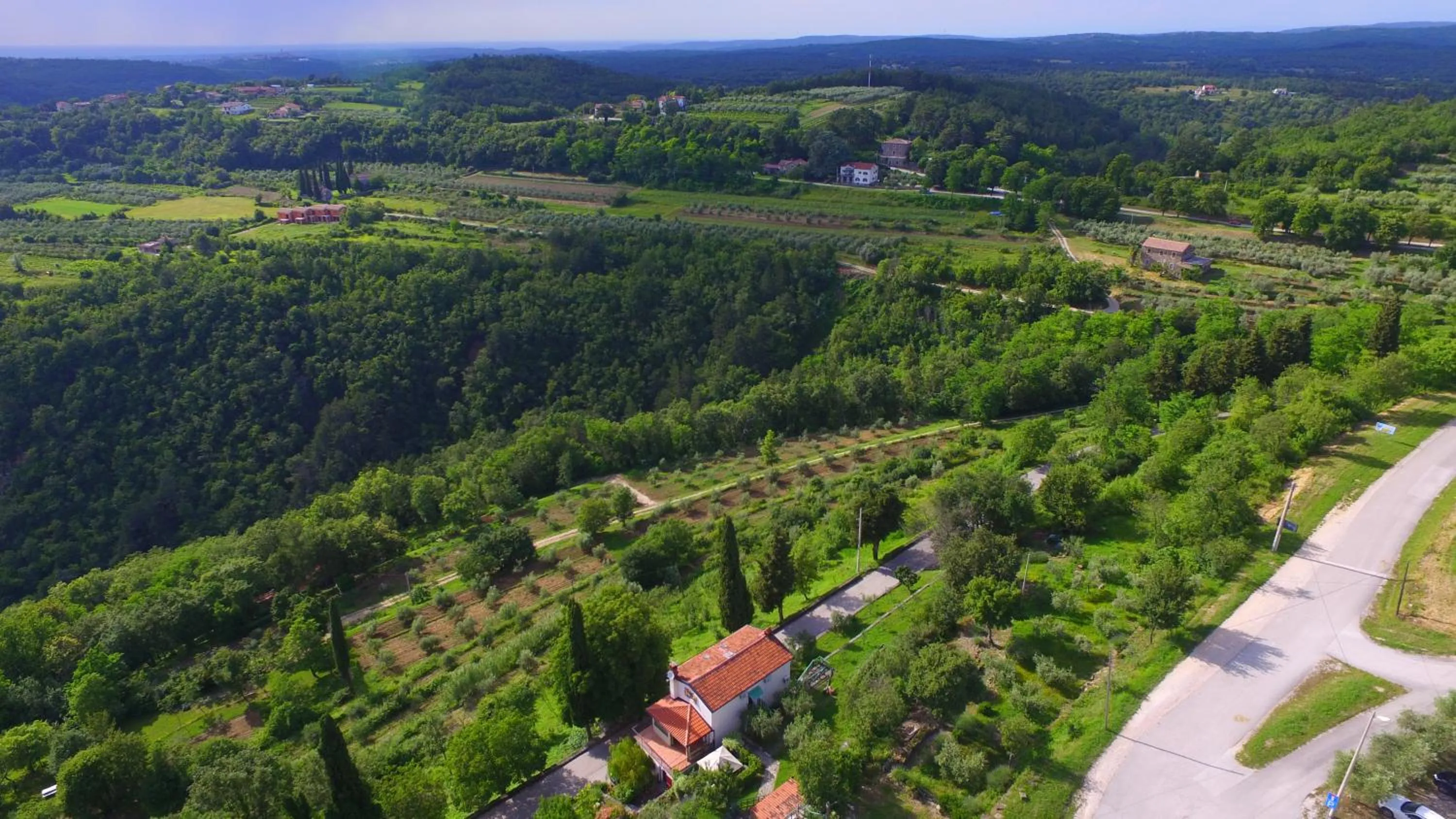 Bird's eye view in Apartments Smile by Rent Istria