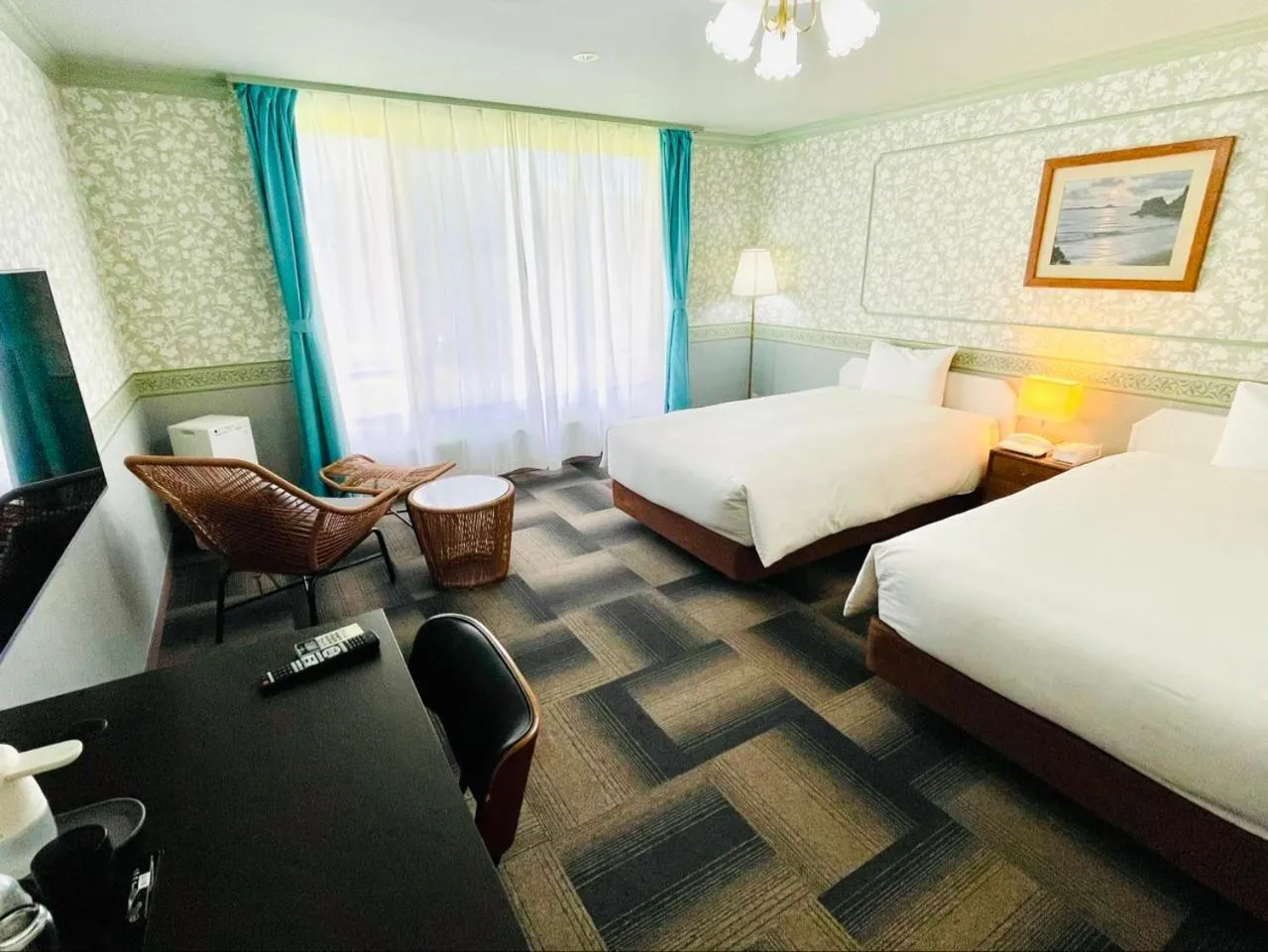 Bed in Hachijo View Hotel