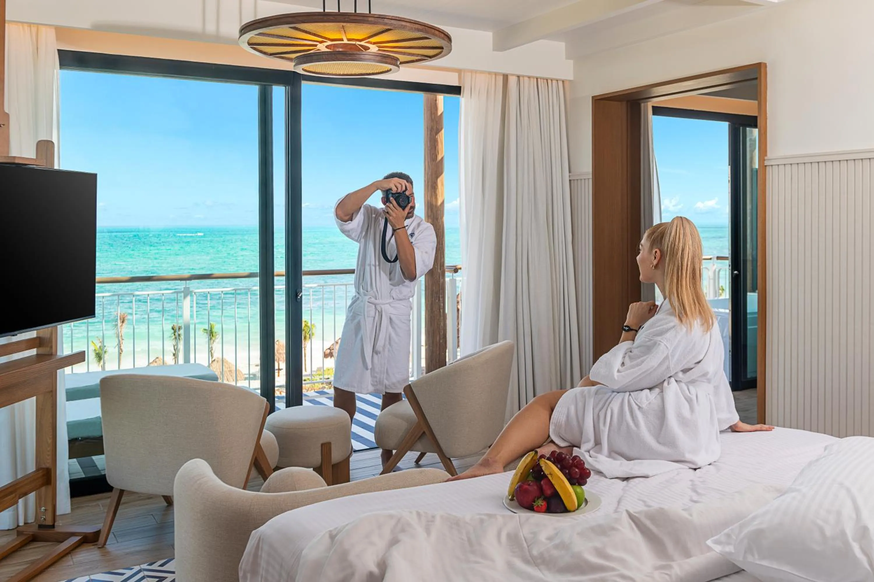 Bedroom, Bed in Ocean Allure Costa Mujeres - Adults Only - All Inclusive