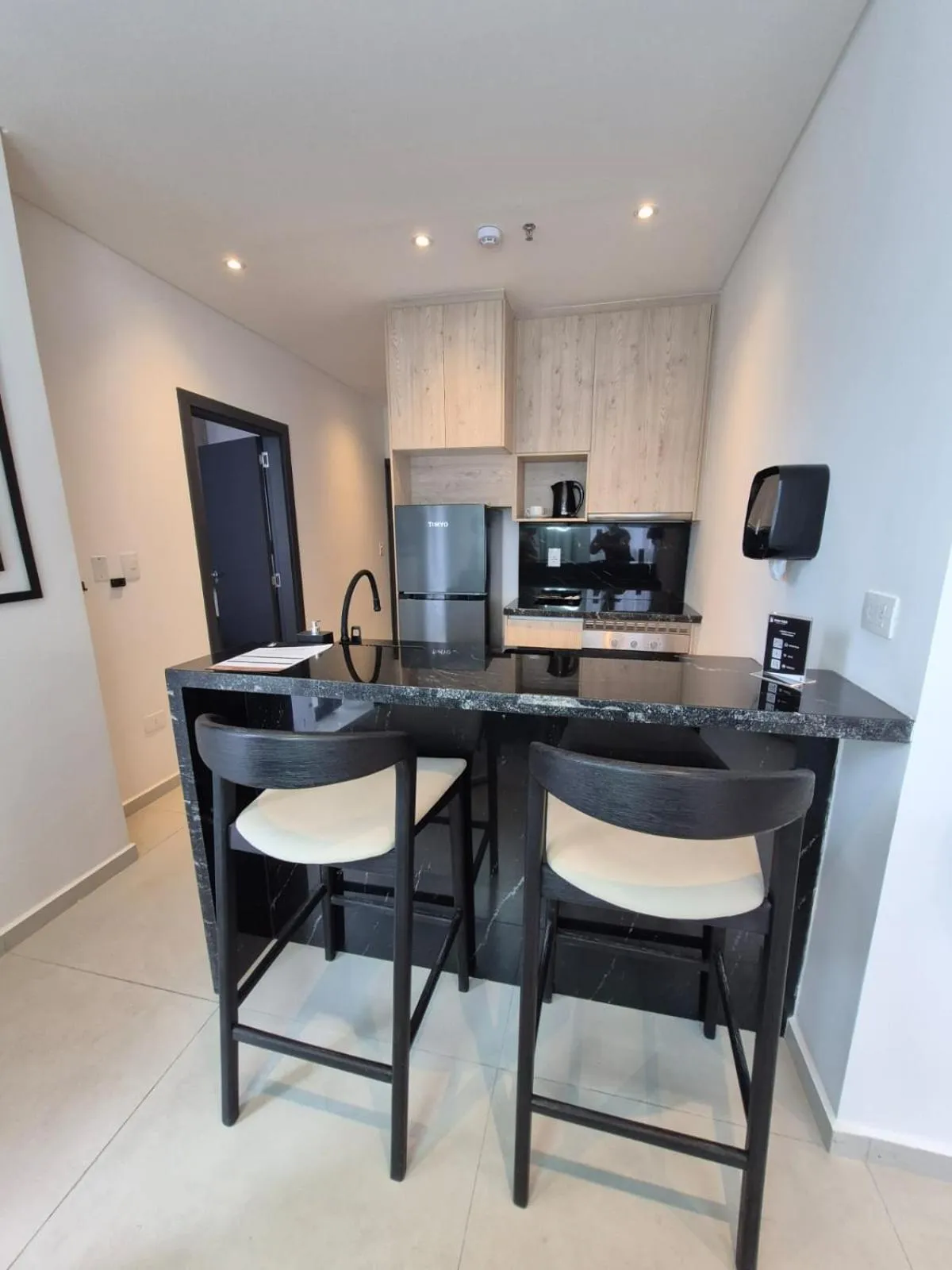 Kitchen or kitchenette in Divina Tower Apart Hotel