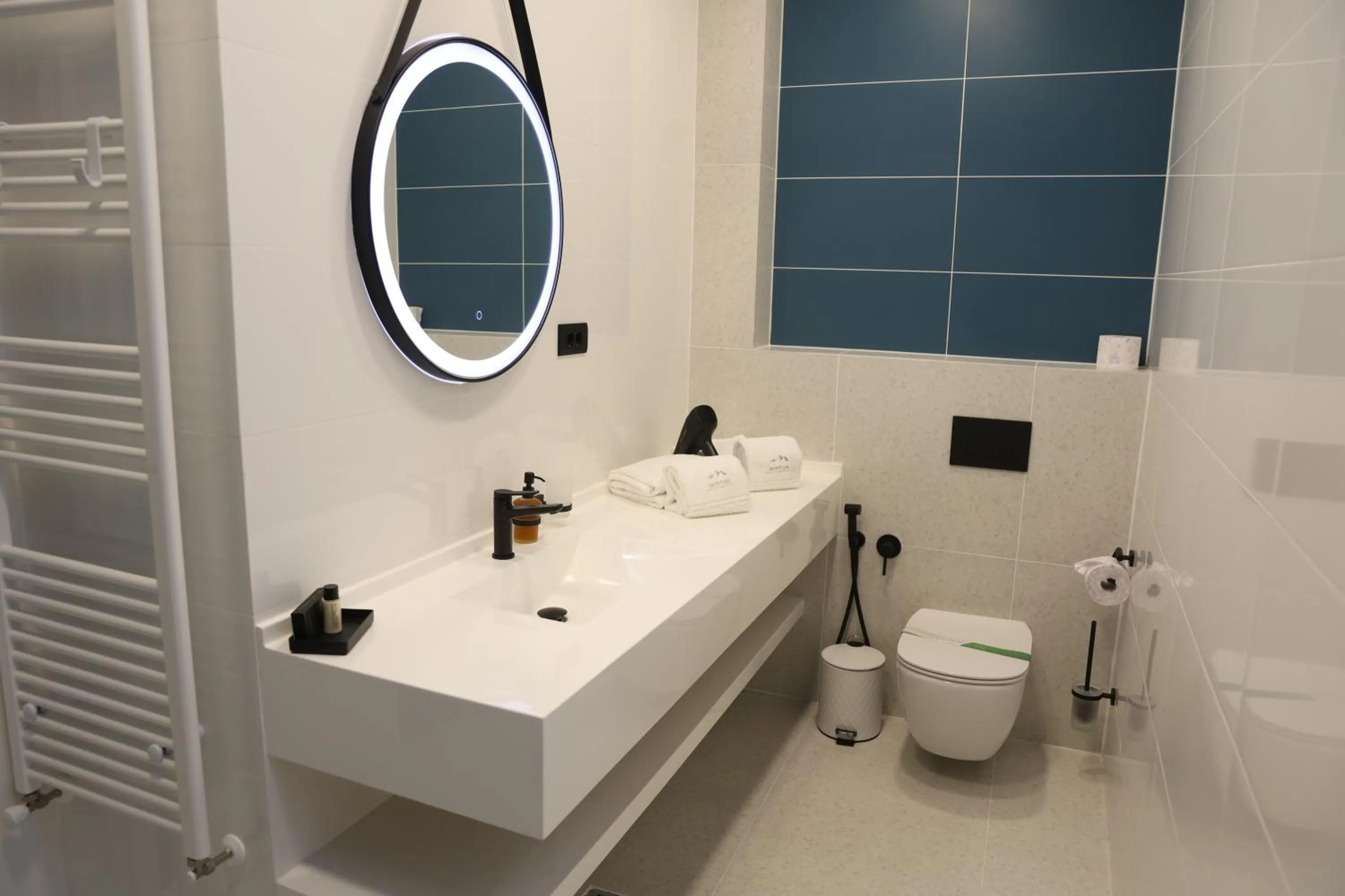 Toilet in Montan-Aparthotel