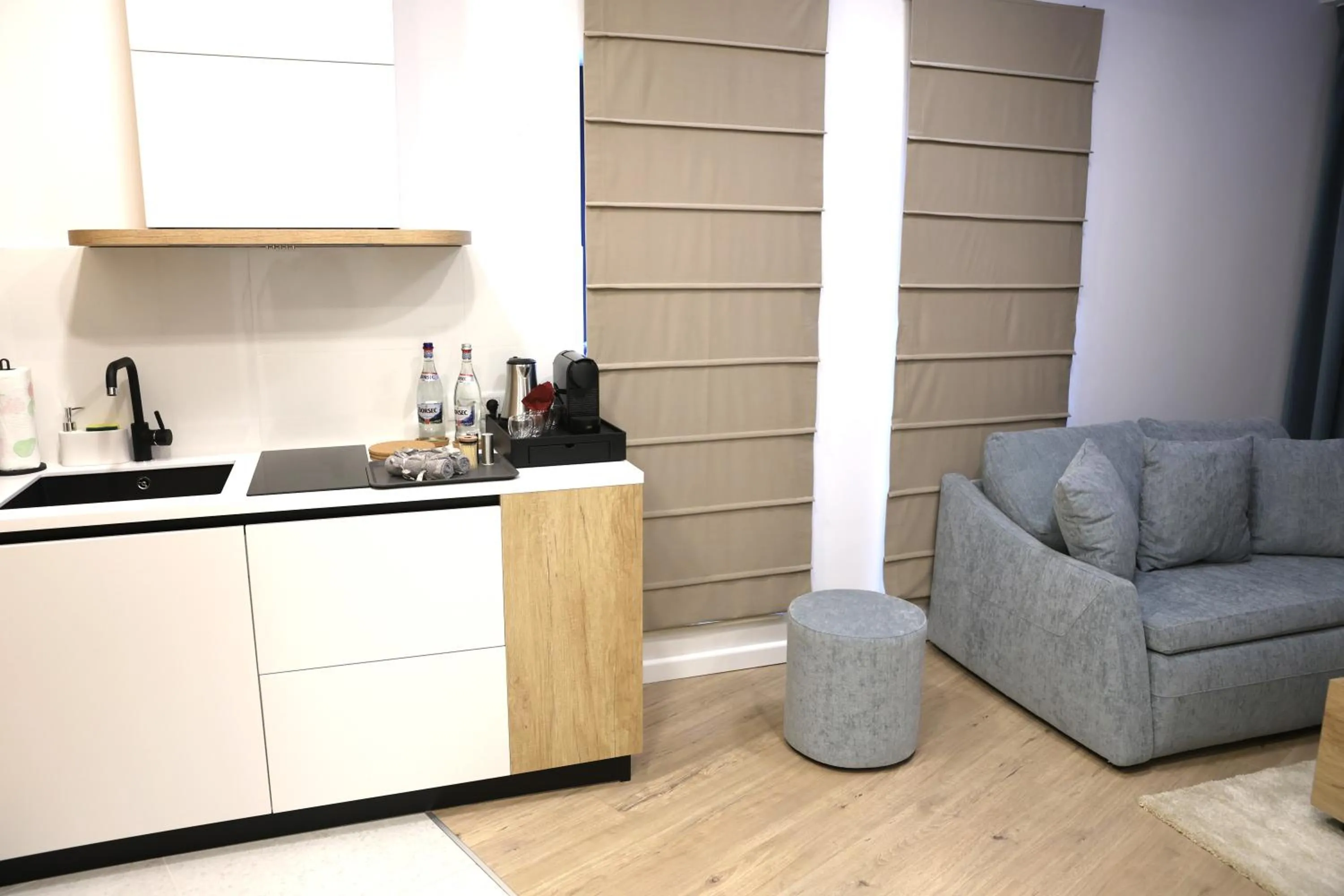 Kitchen or kitchenette in Montan-Aparthotel