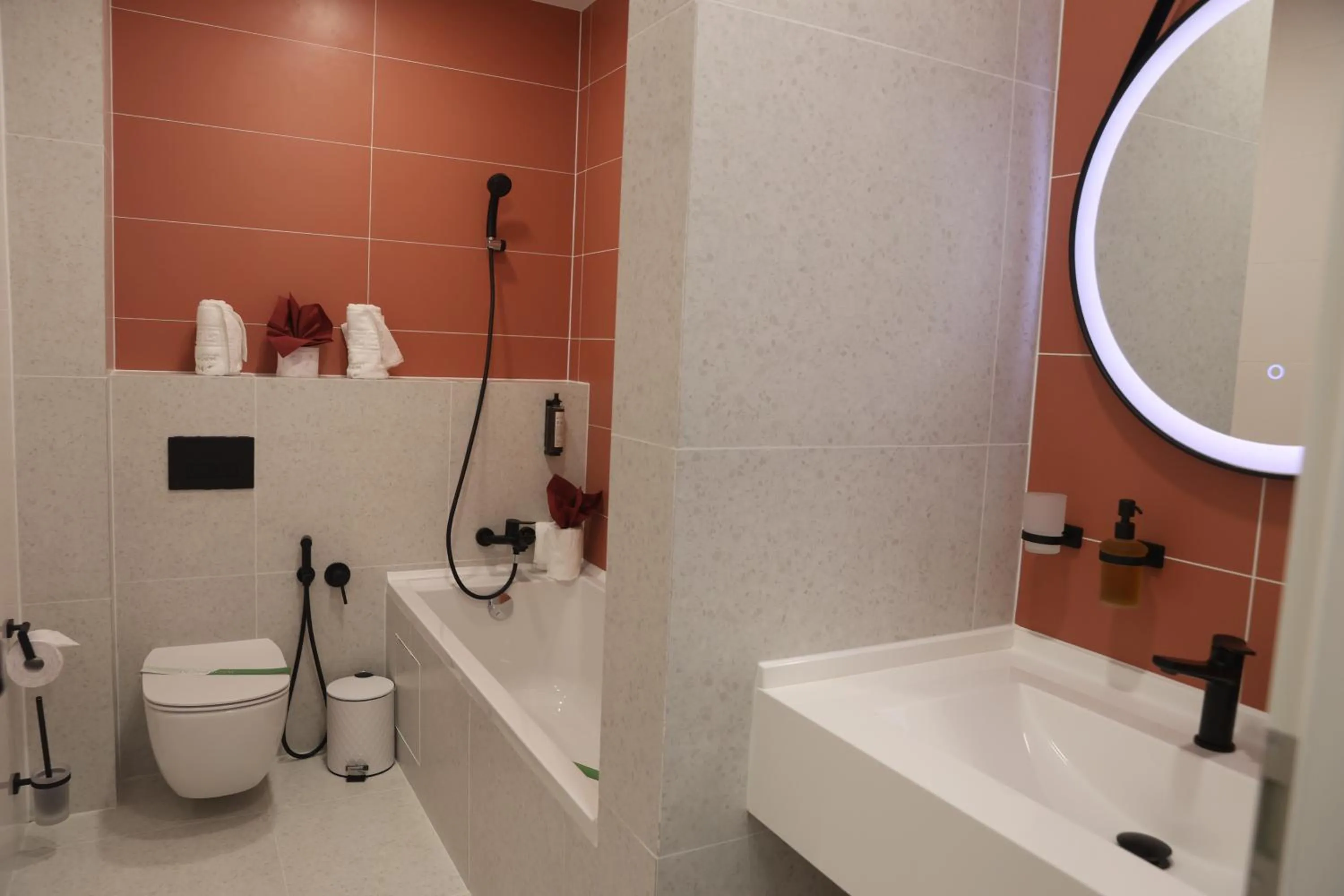 Toilet in Montan-Aparthotel