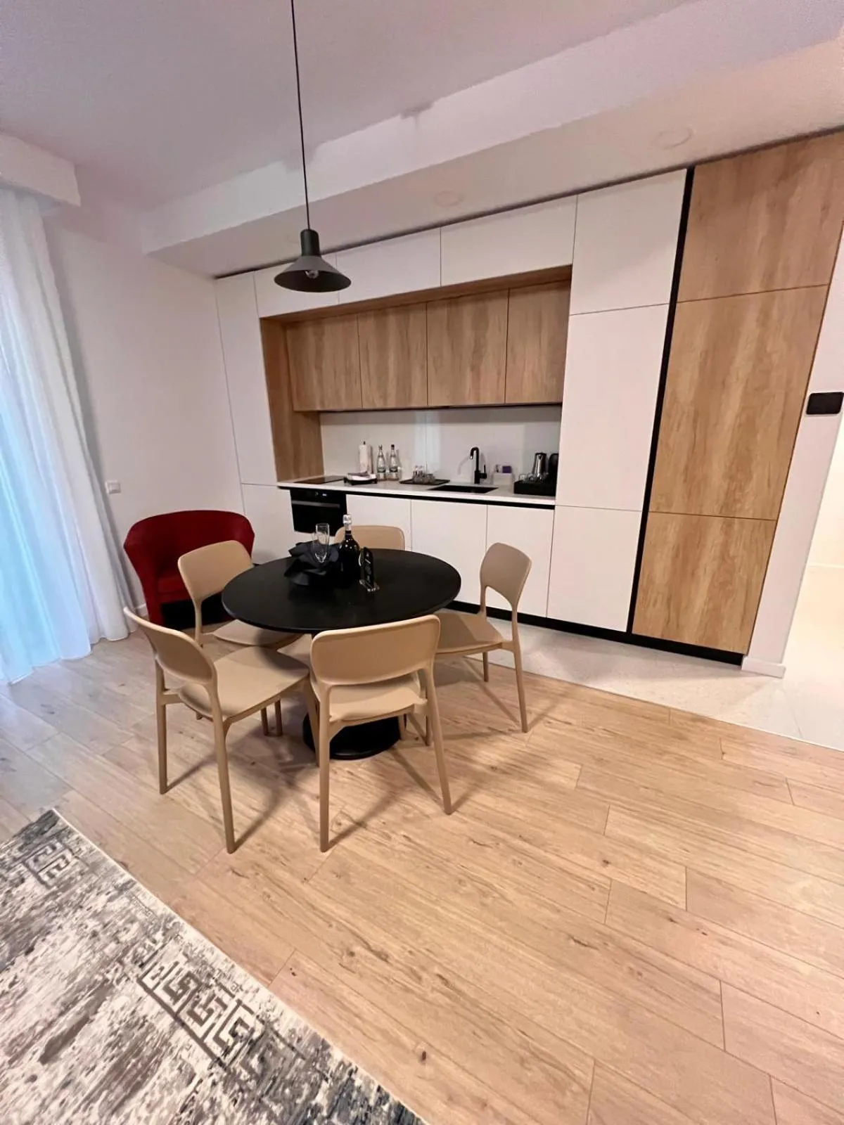 Kitchen or kitchenette in Montan-Aparthotel