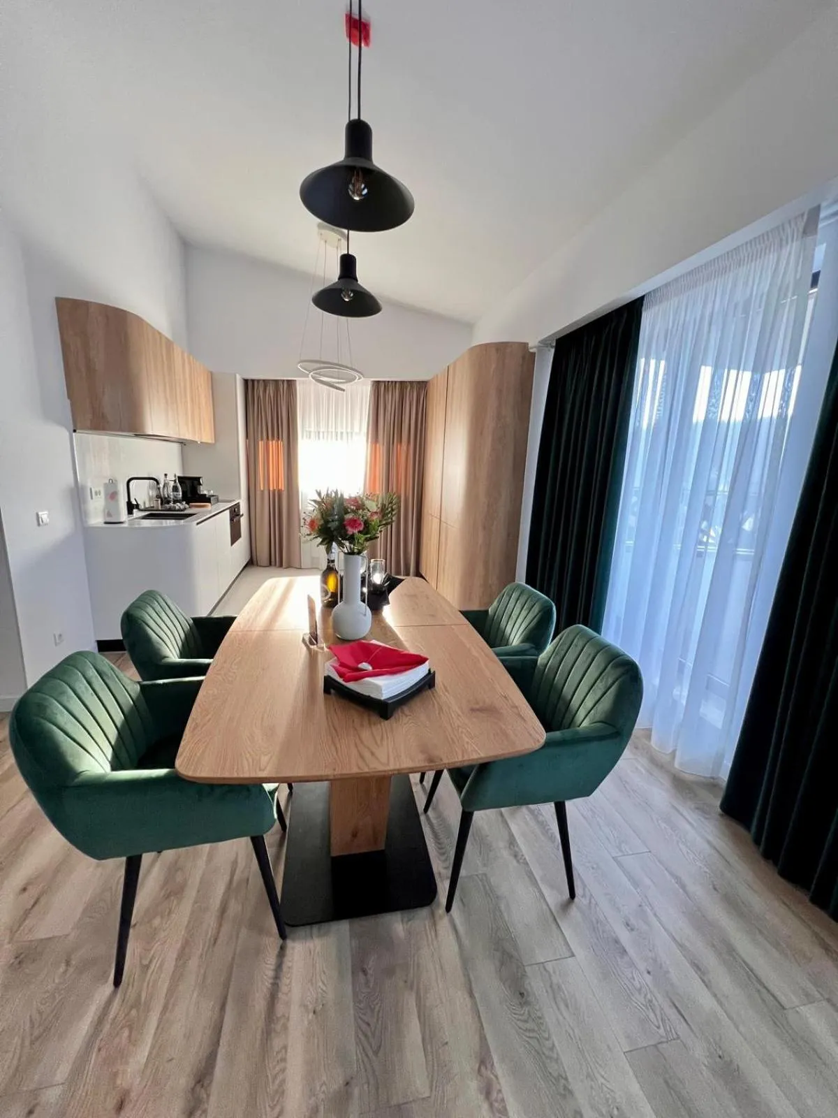 Kitchen or kitchenette in Montan-Aparthotel
