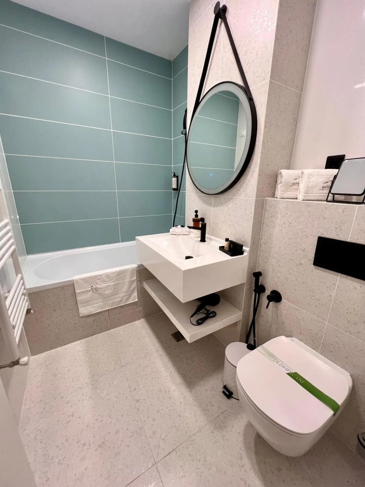 Toilet in Montan-Aparthotel