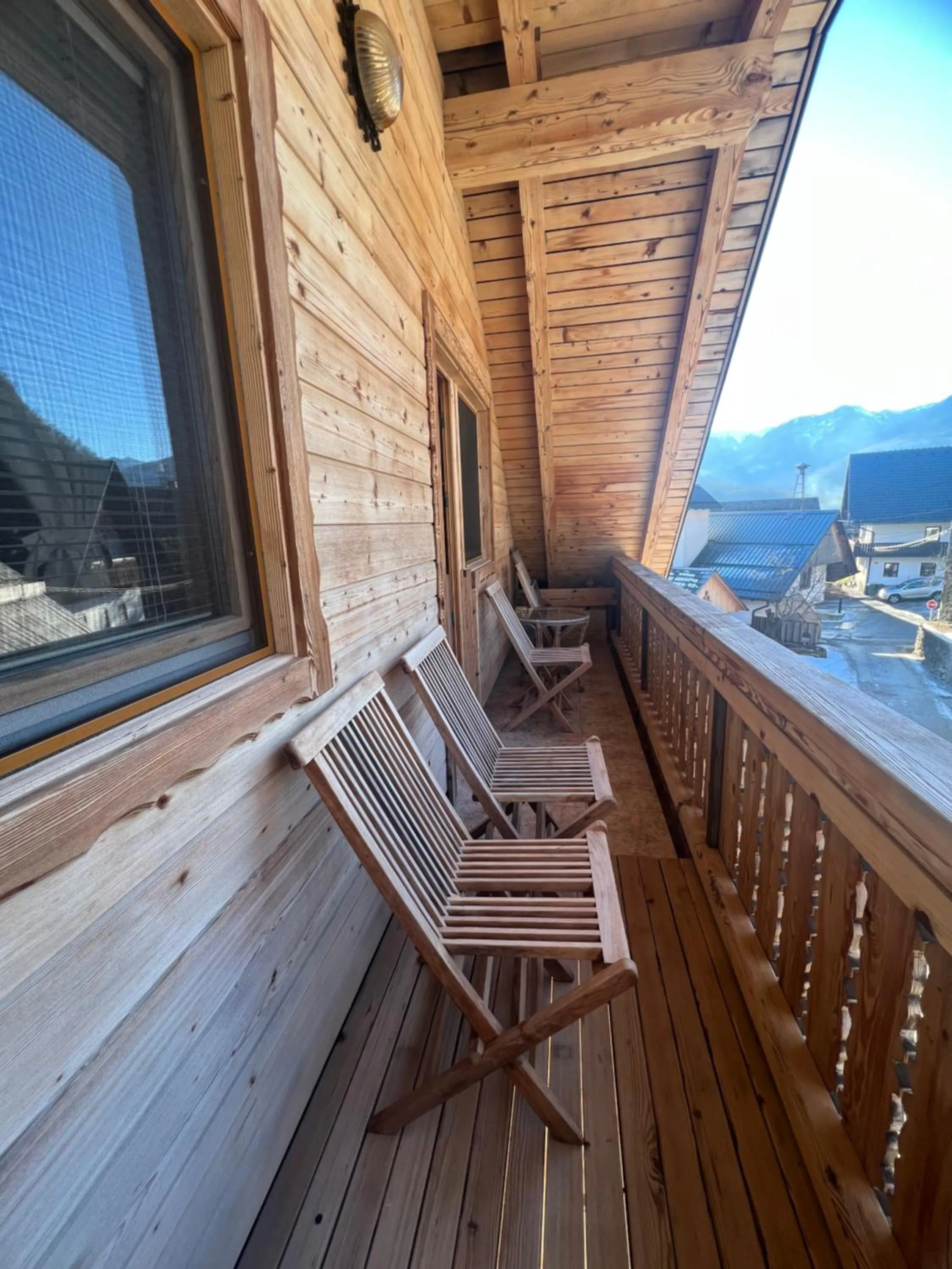 Balcony/Terrace in Apartmaji Katrnjek