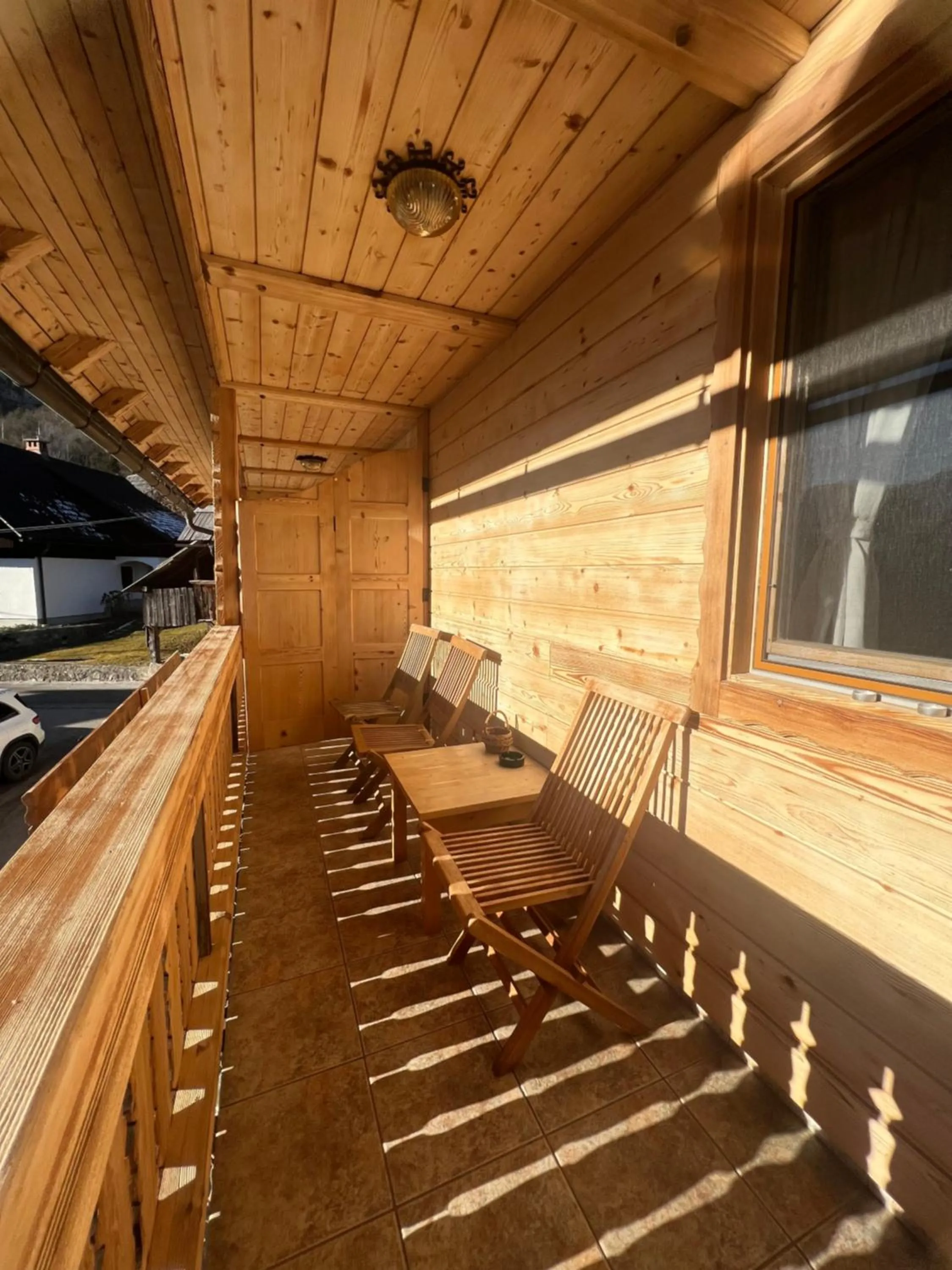 Balcony/Terrace in Apartmaji Katrnjek