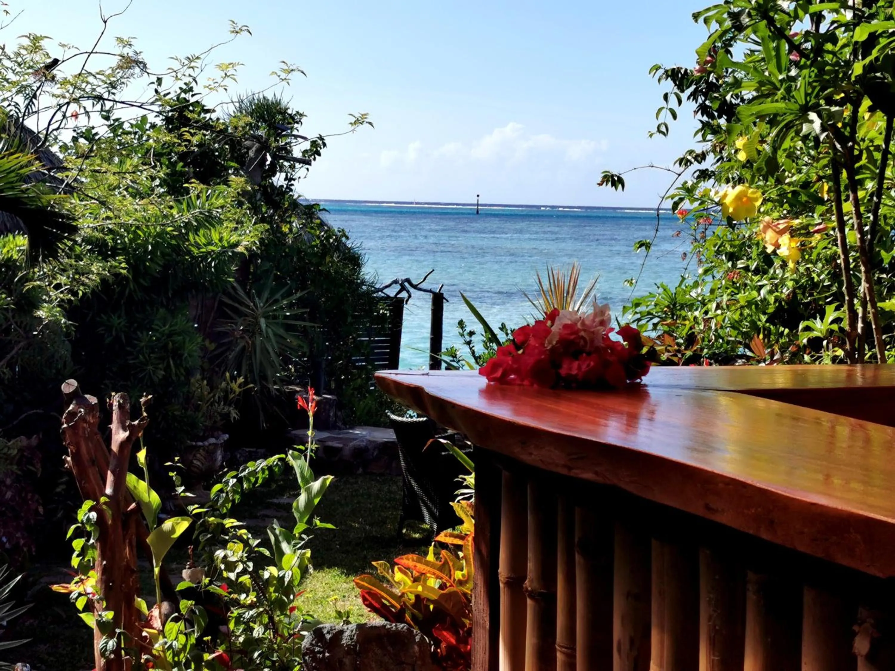 Patio in Hôtel Fenua Mata'i'oa
