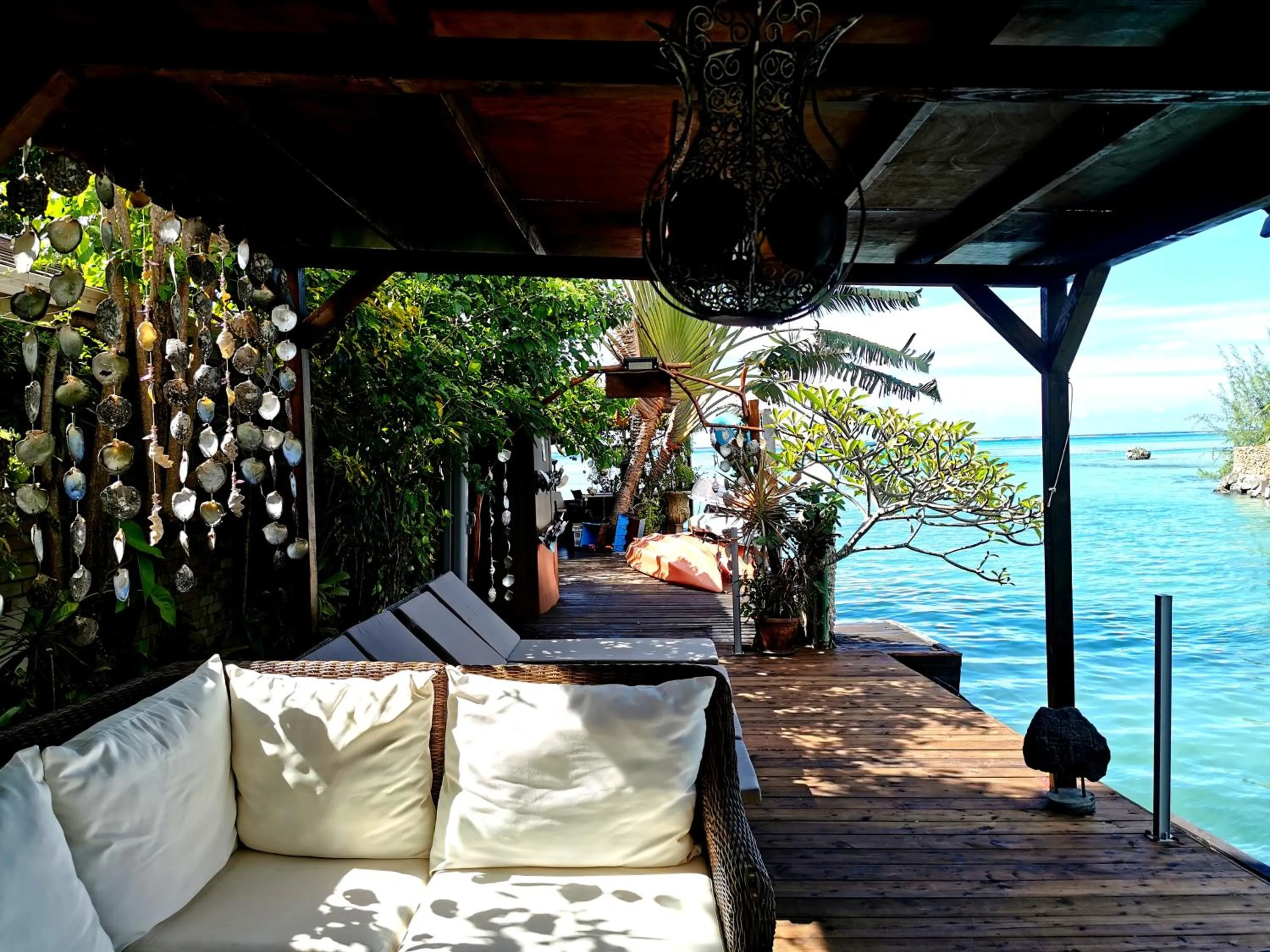 Patio in Hôtel Fenua Mata'i'oa