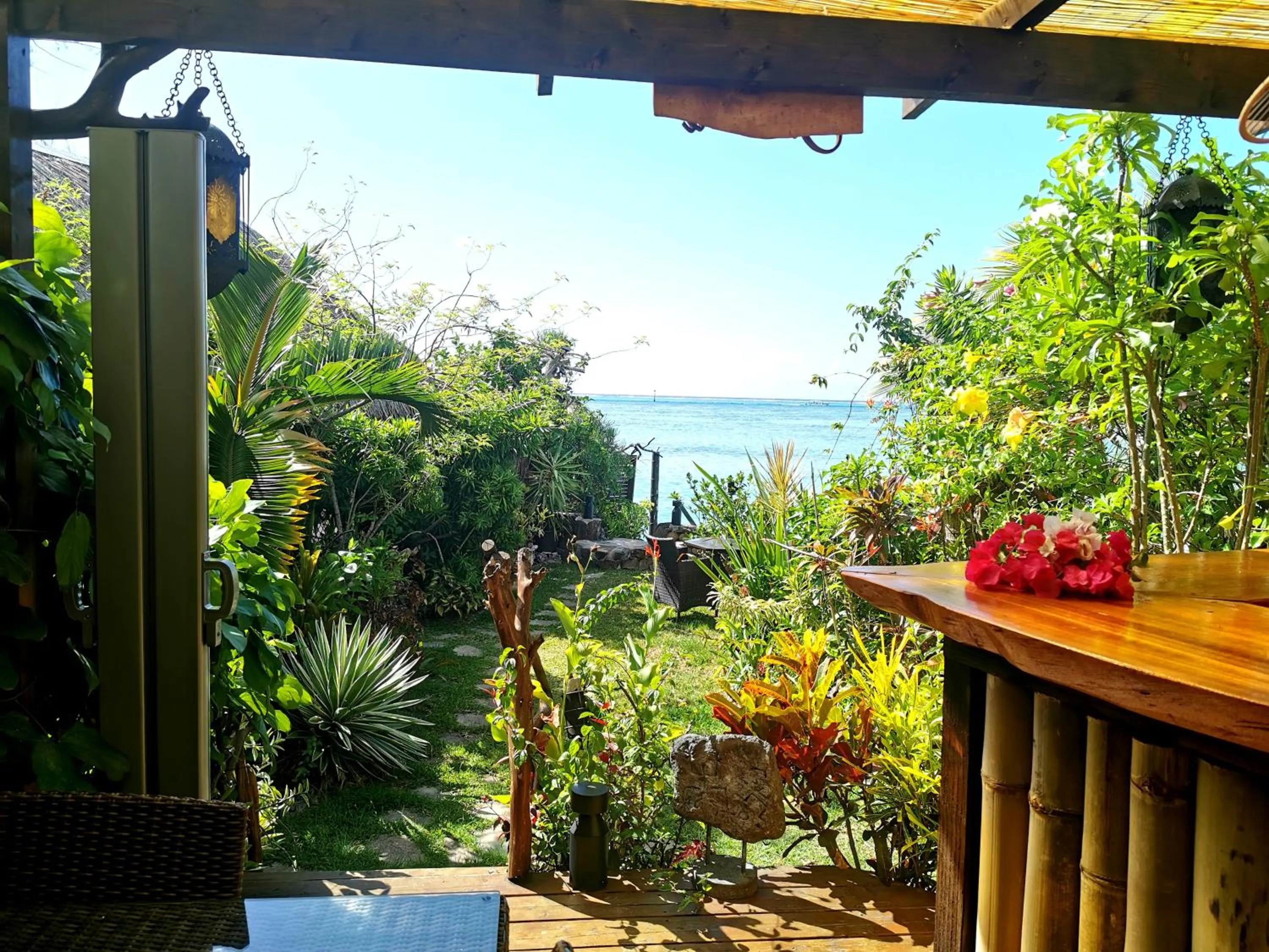 Patio in Hôtel Fenua Mata'i'oa