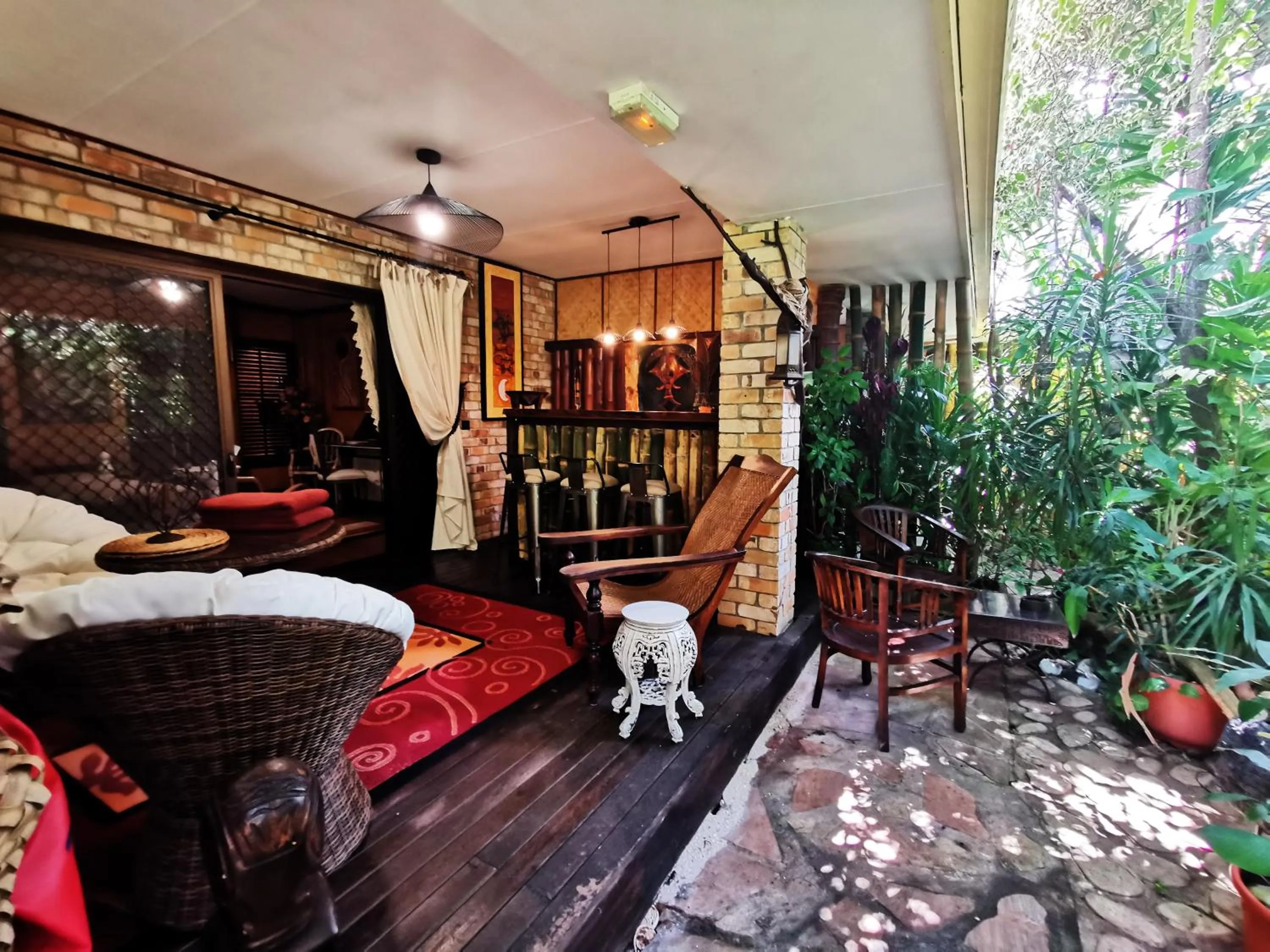 Patio in Hôtel Fenua Mata'i'oa