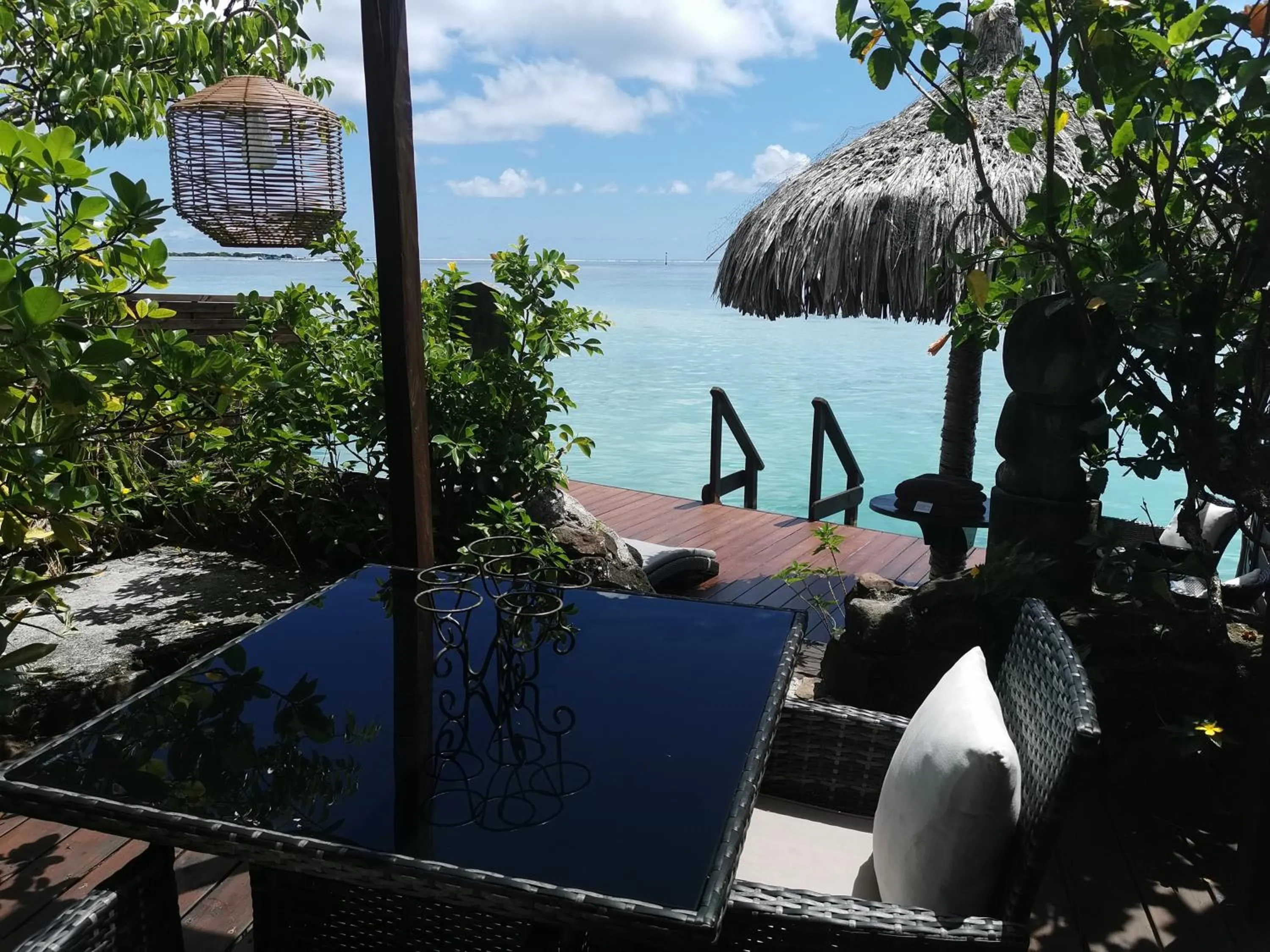 Patio in Hôtel Fenua Mata'i'oa