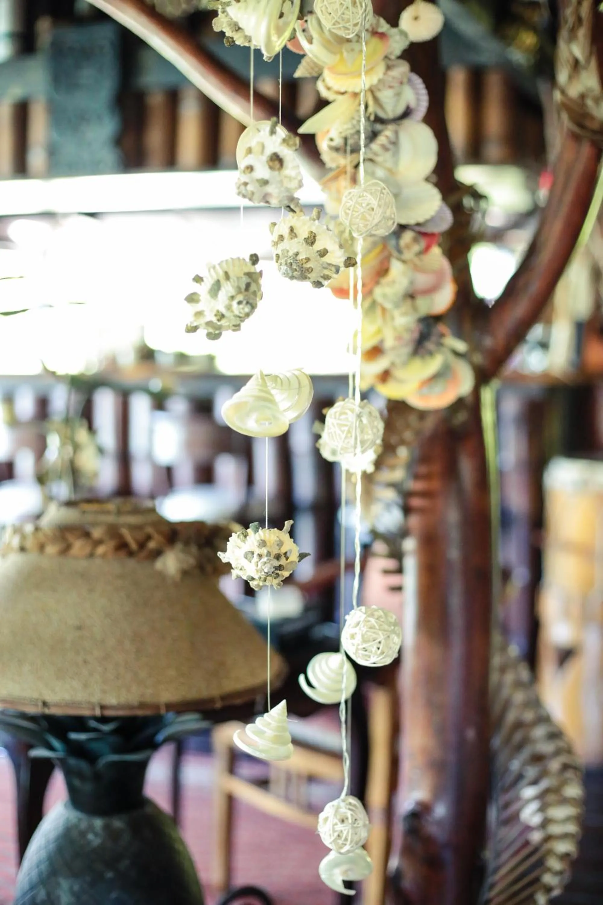 Decorative detail in Hôtel Fenua Mata'i'oa