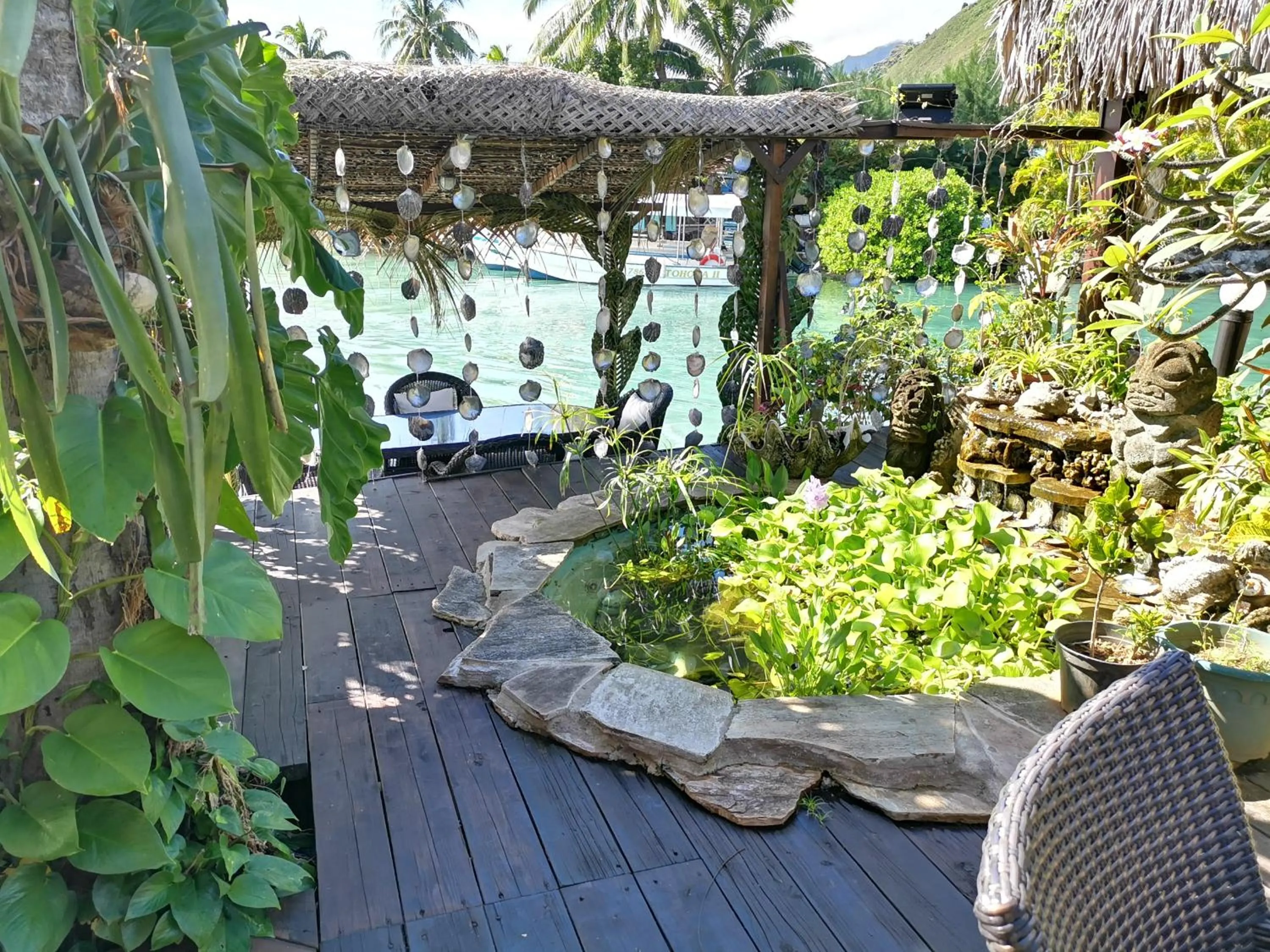 Patio in Hôtel Fenua Mata'i'oa