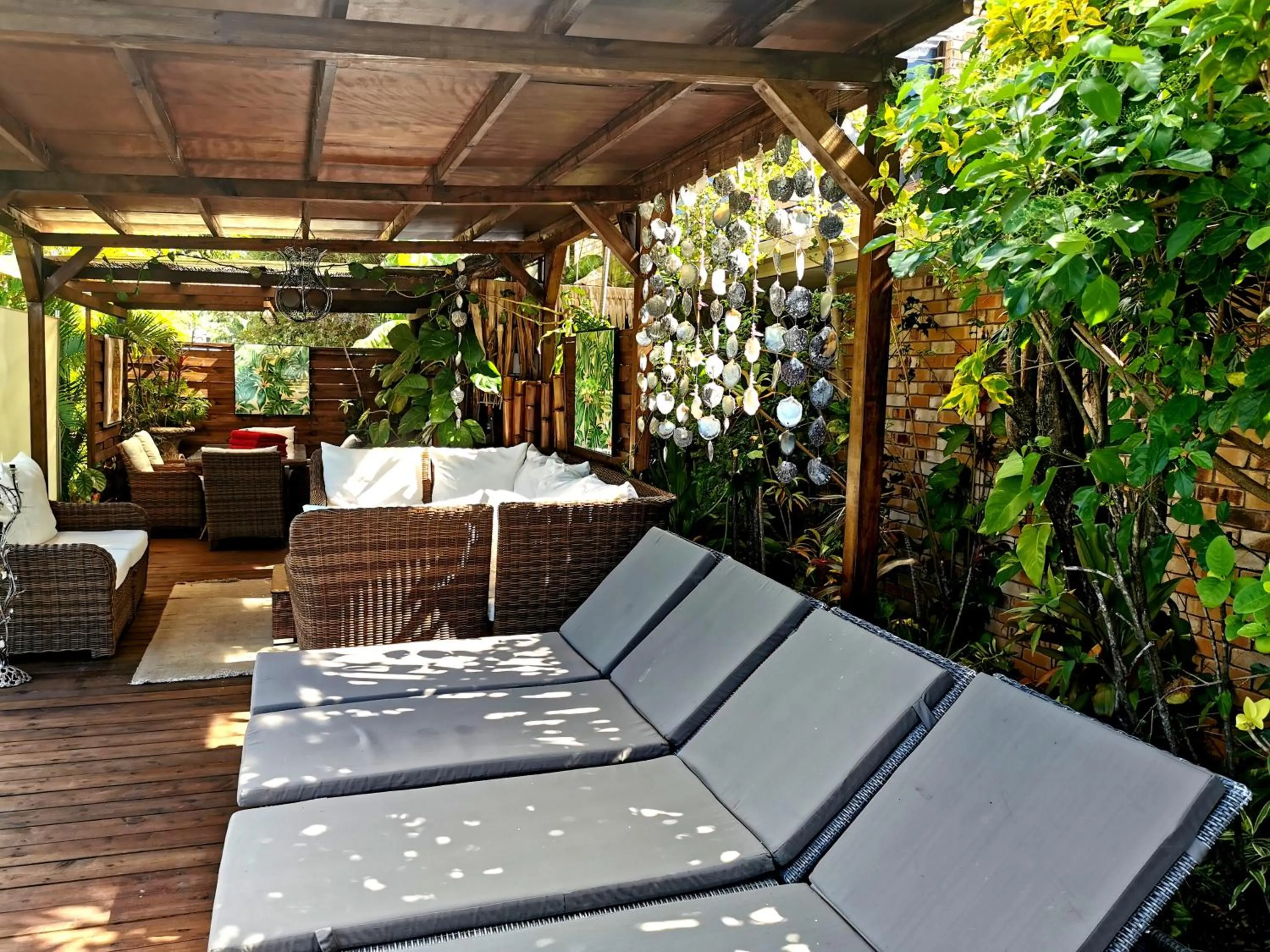 Patio in Hôtel Fenua Mata'i'oa