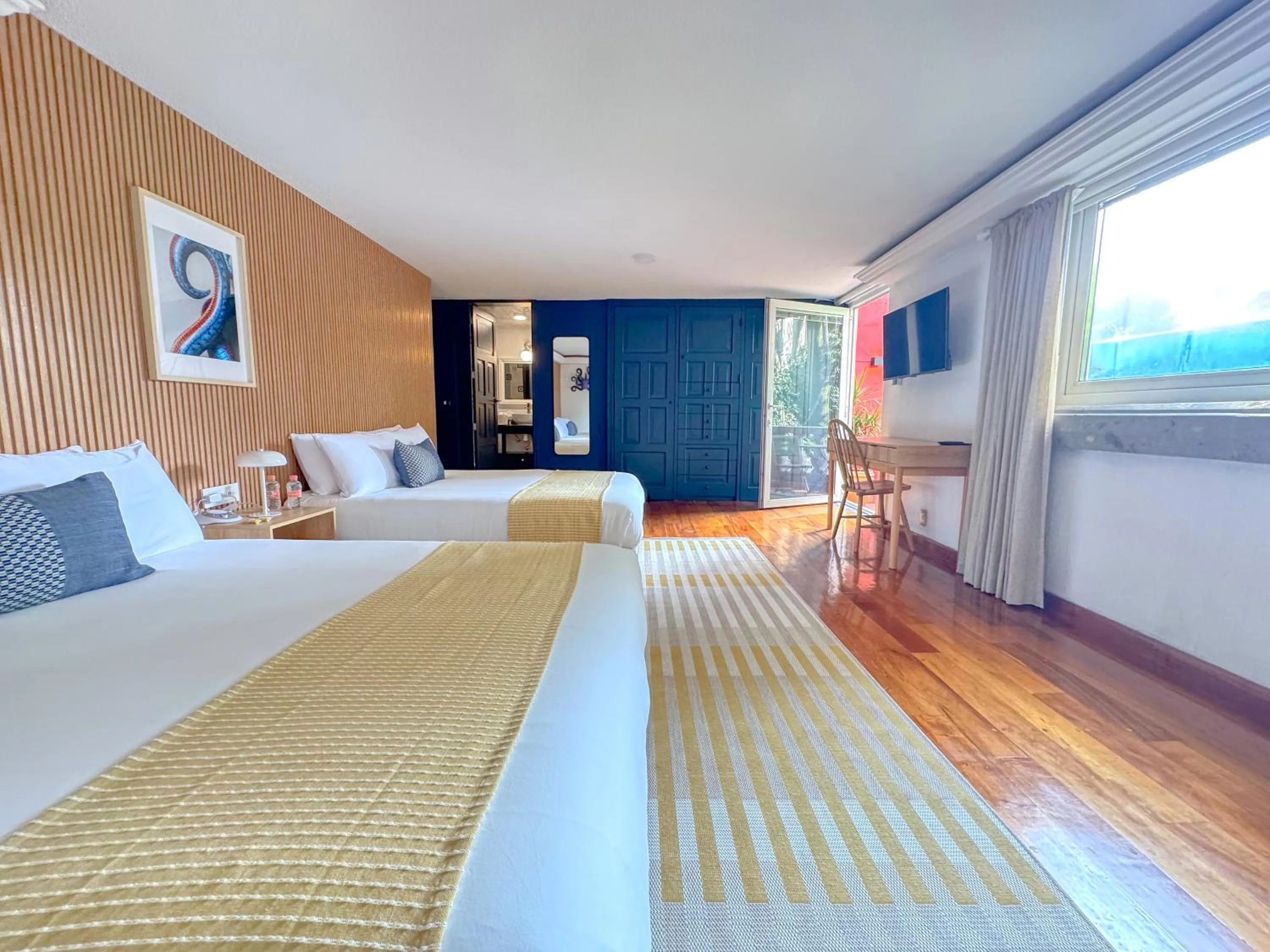 Bed in Hotel Boutique Casa Alebrije