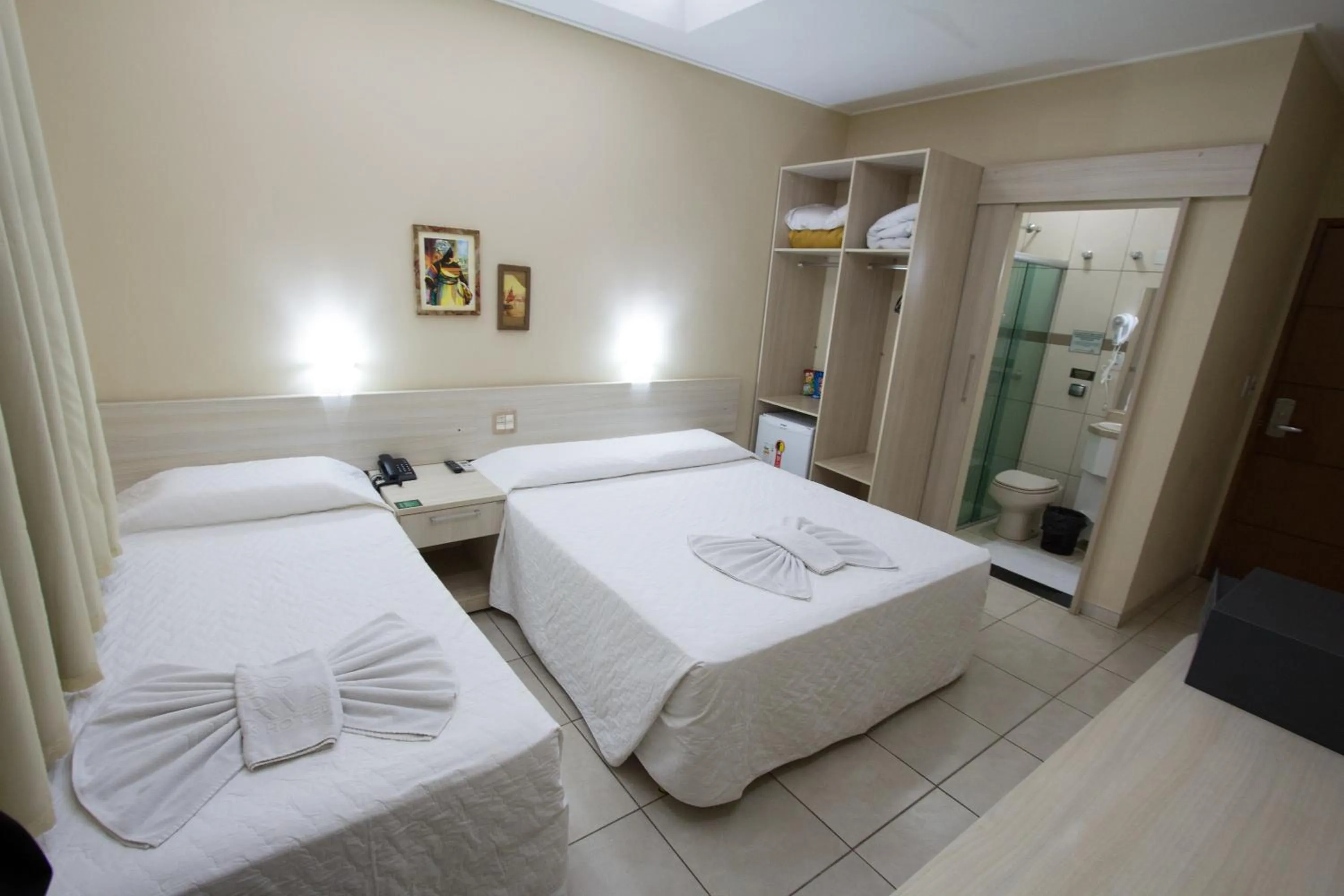 Bed in Herval Park Hotel