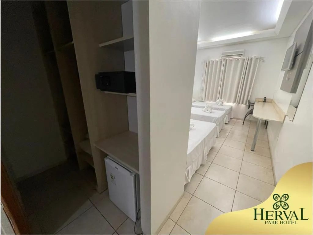 Bed in Herval Park Hotel