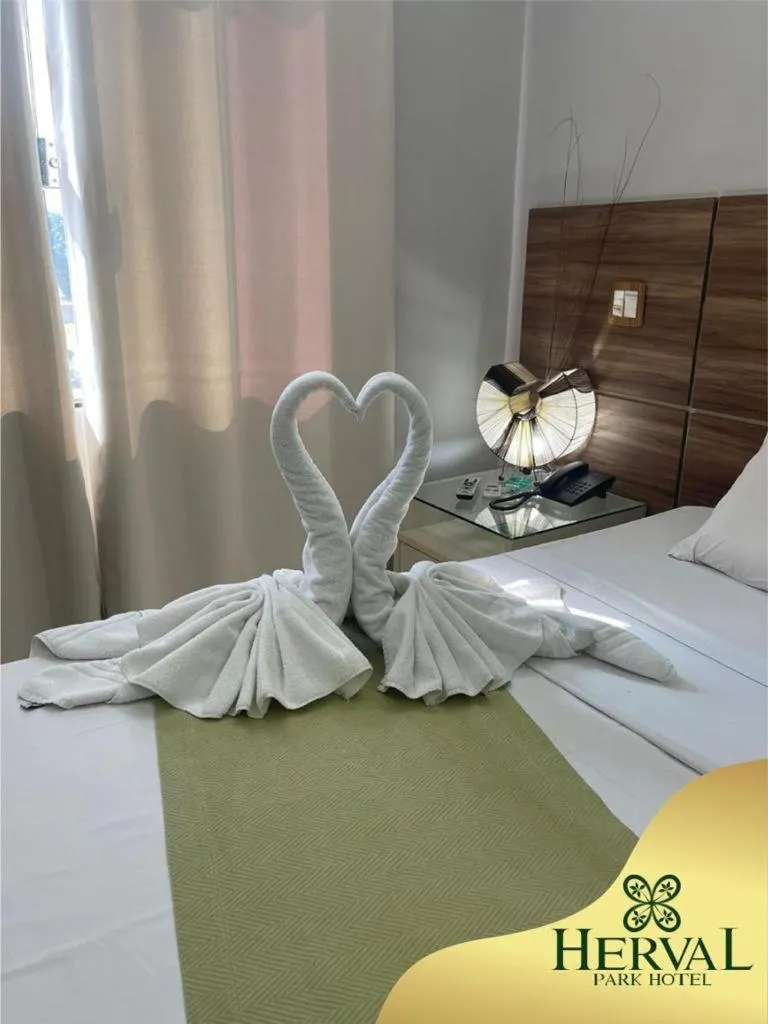 Bed in Herval Park Hotel