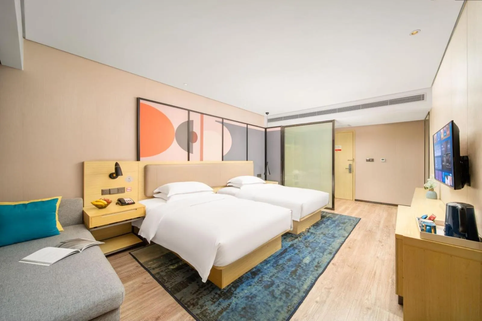 Bedroom, Bed in Echarm Hotel Kunming Changshui International Airport